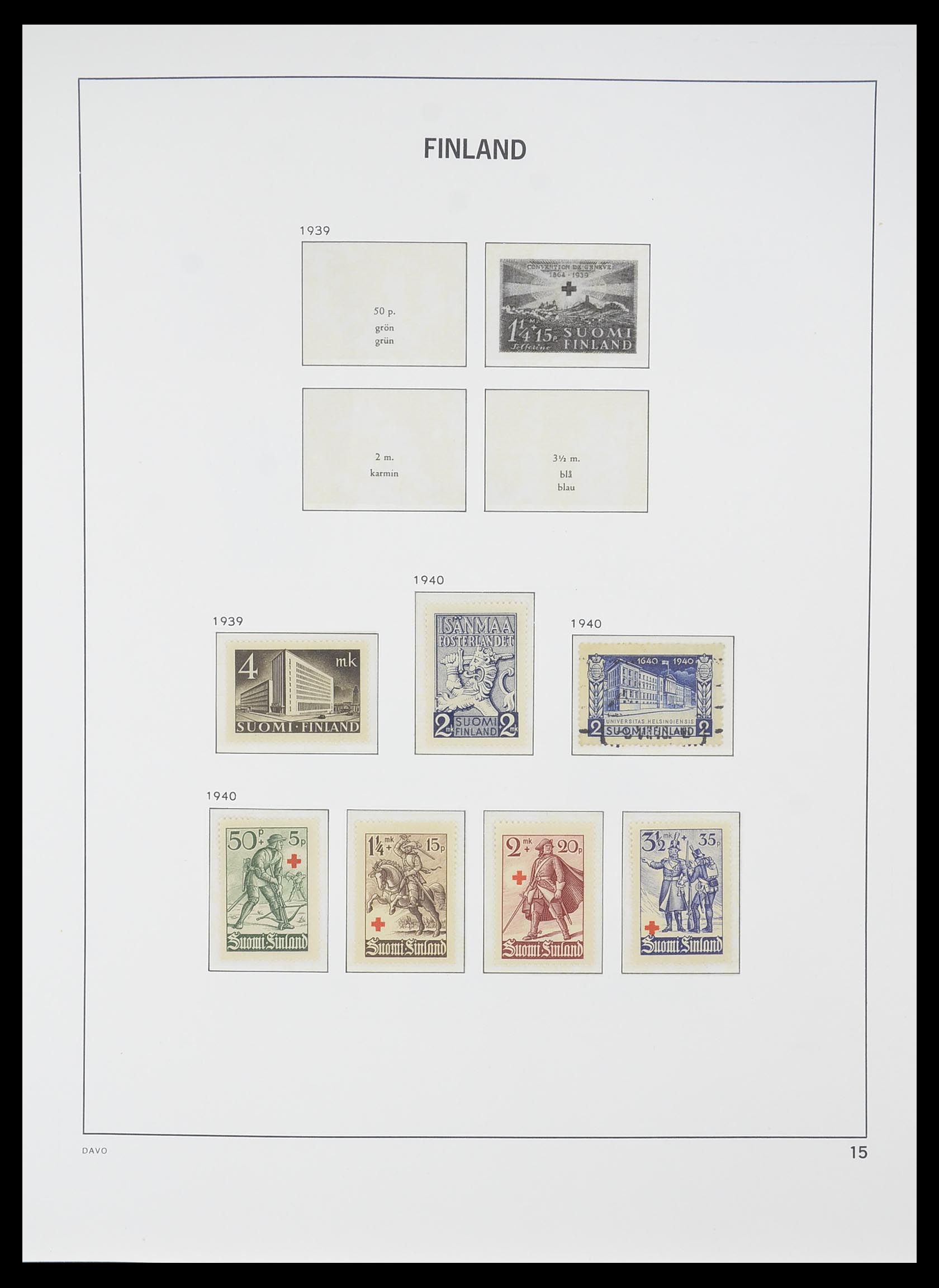 33729 014 - Postzegelverzameling 33729 Finland 1875-1998.