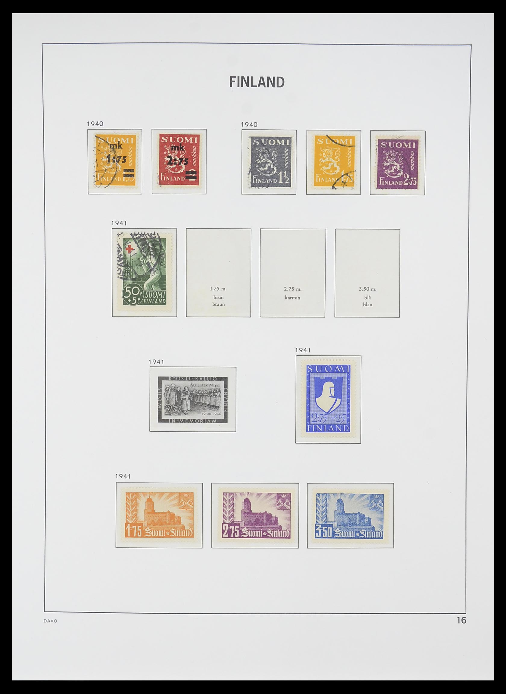 33729 015 - Postzegelverzameling 33729 Finland 1875-1998.