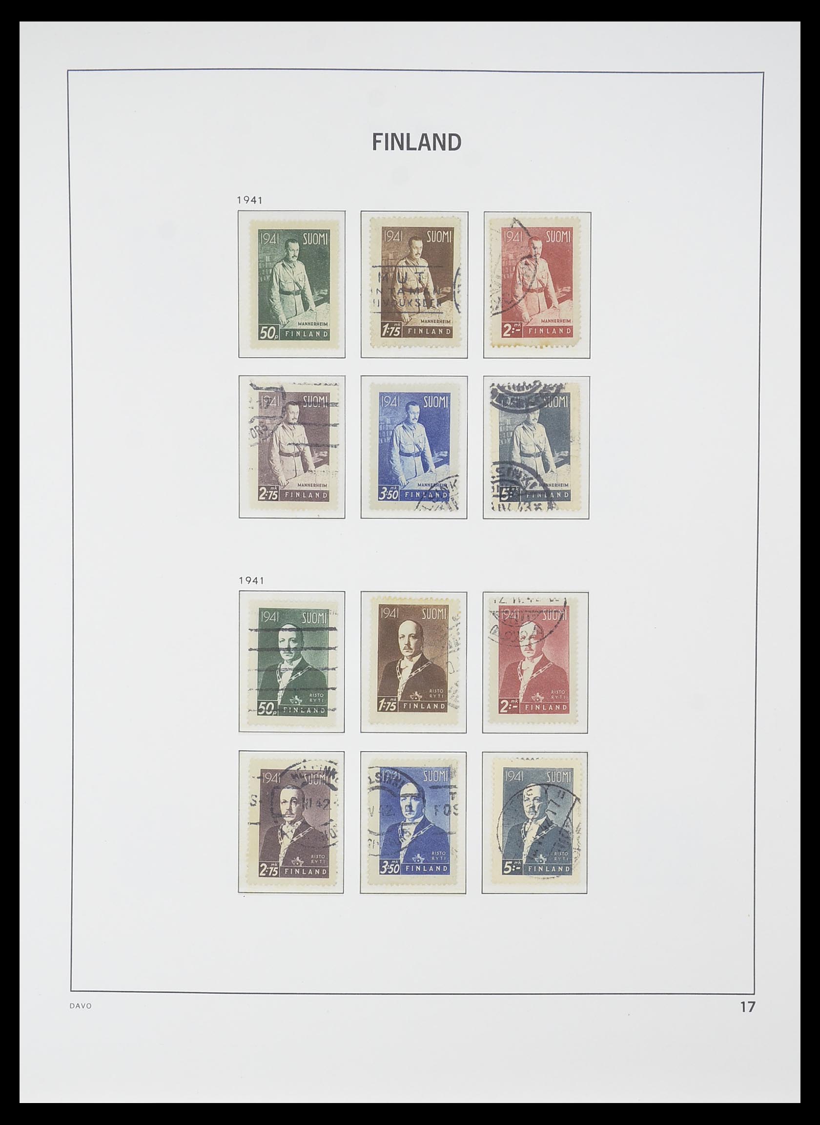 33729 016 - Postzegelverzameling 33729 Finland 1875-1998.