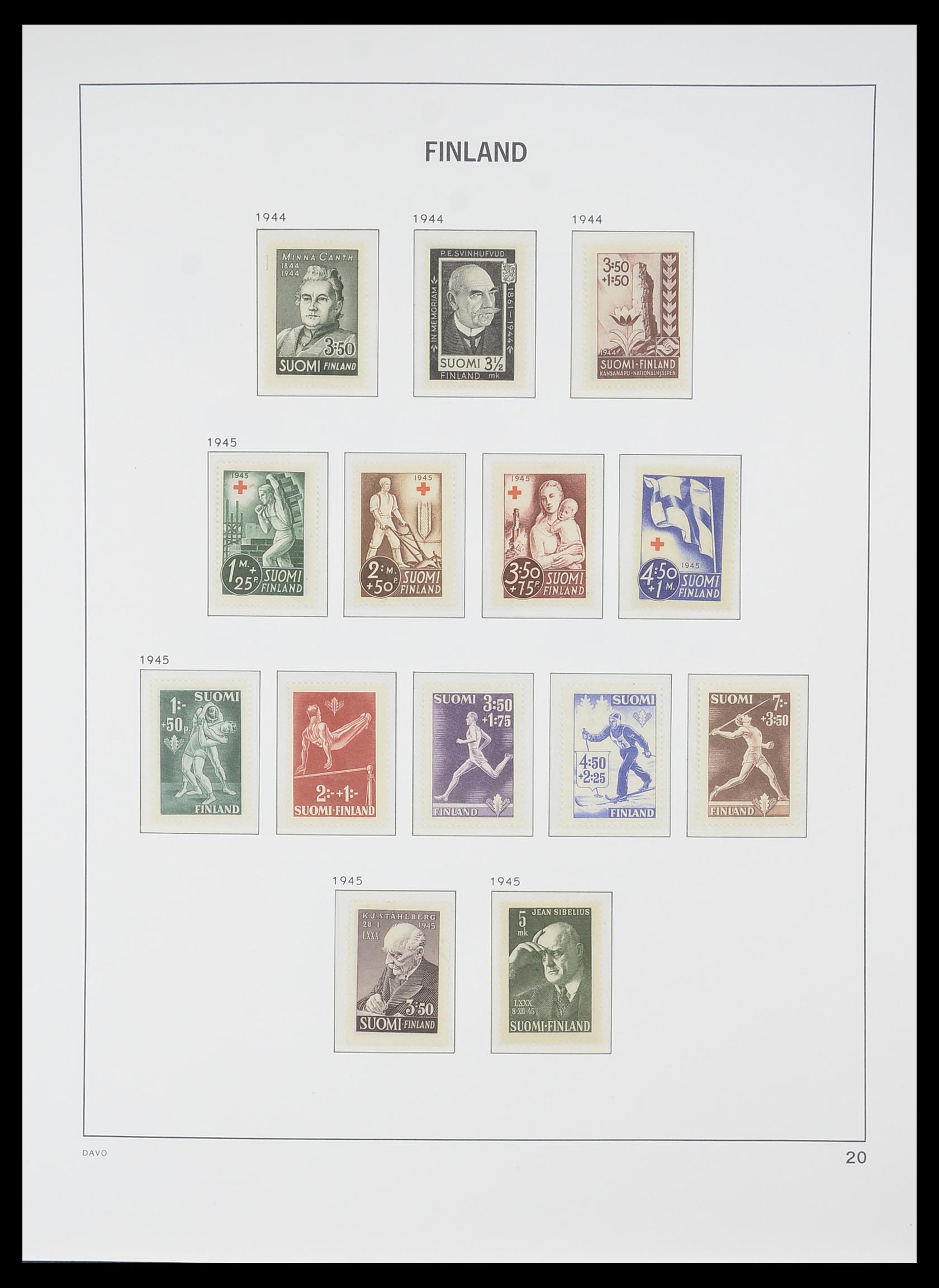 33729 019 - Postzegelverzameling 33729 Finland 1875-1998.