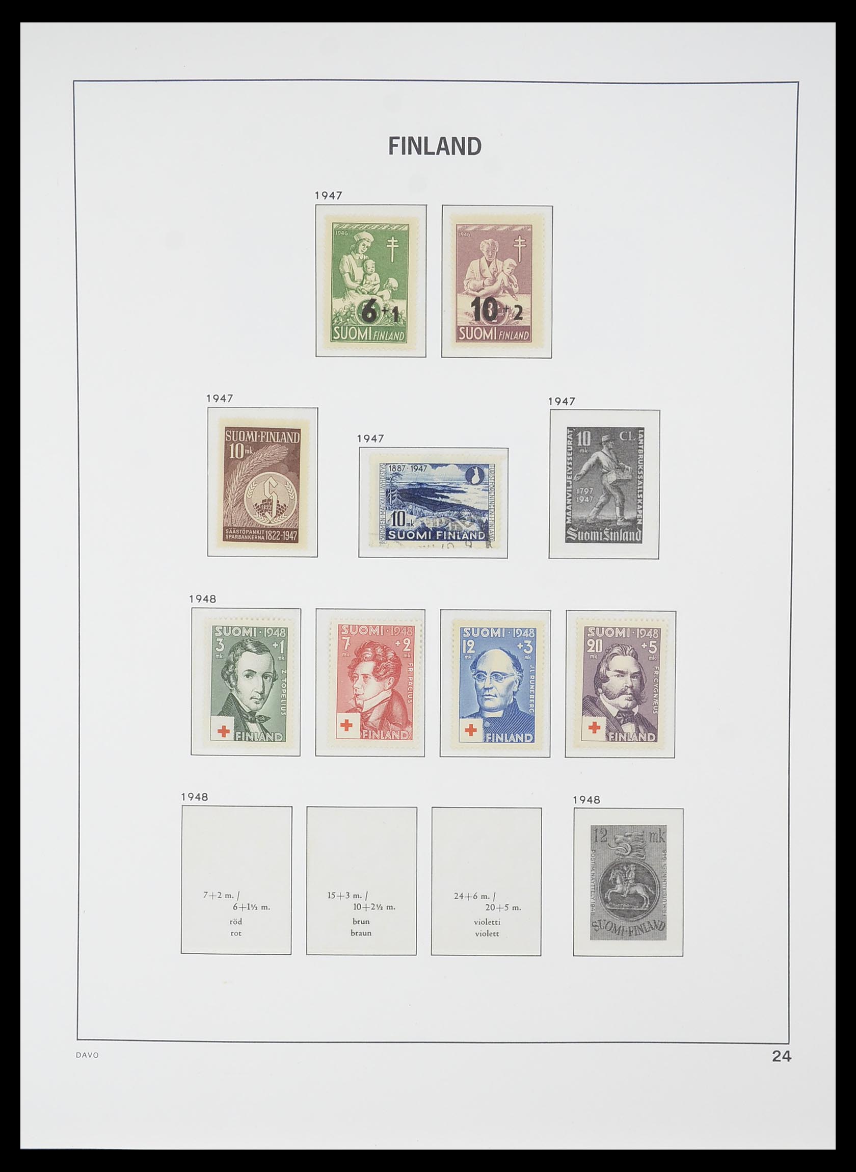 33729 023 - Postzegelverzameling 33729 Finland 1875-1998.