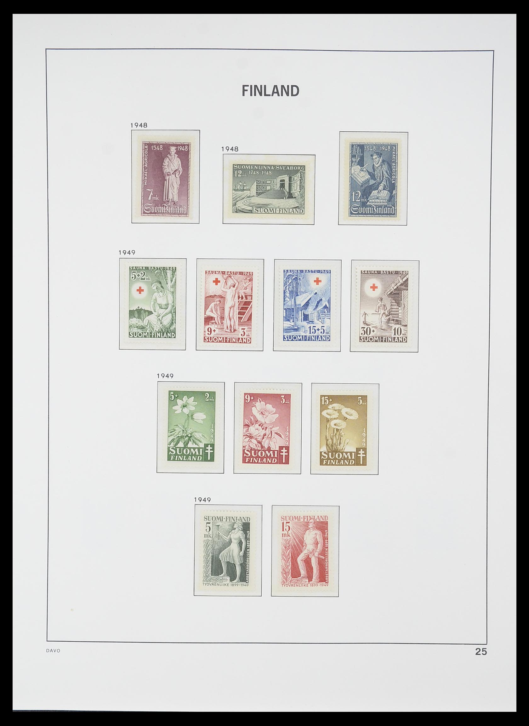 33729 024 - Postzegelverzameling 33729 Finland 1875-1998.