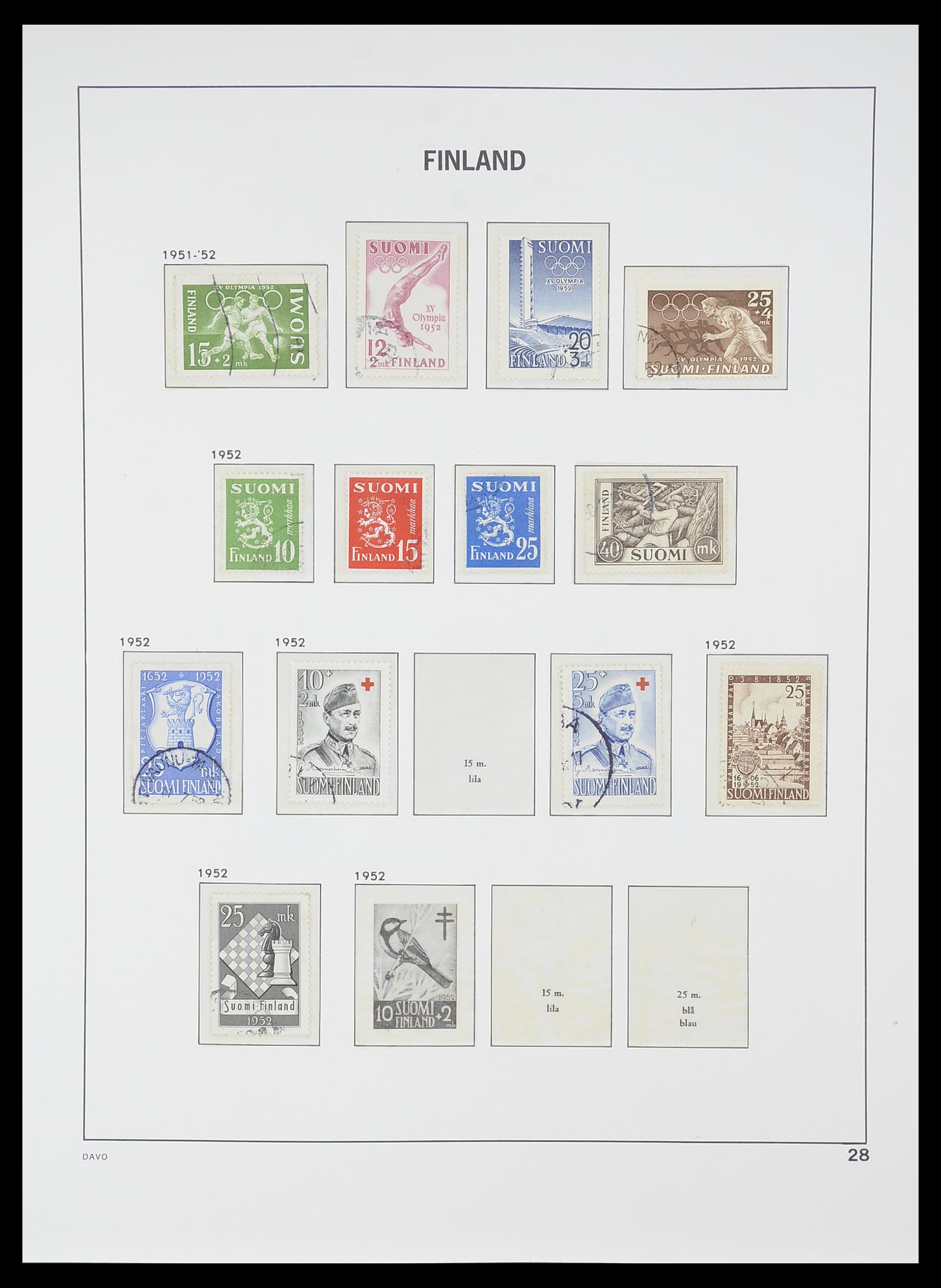 33729 027 - Postzegelverzameling 33729 Finland 1875-1998.