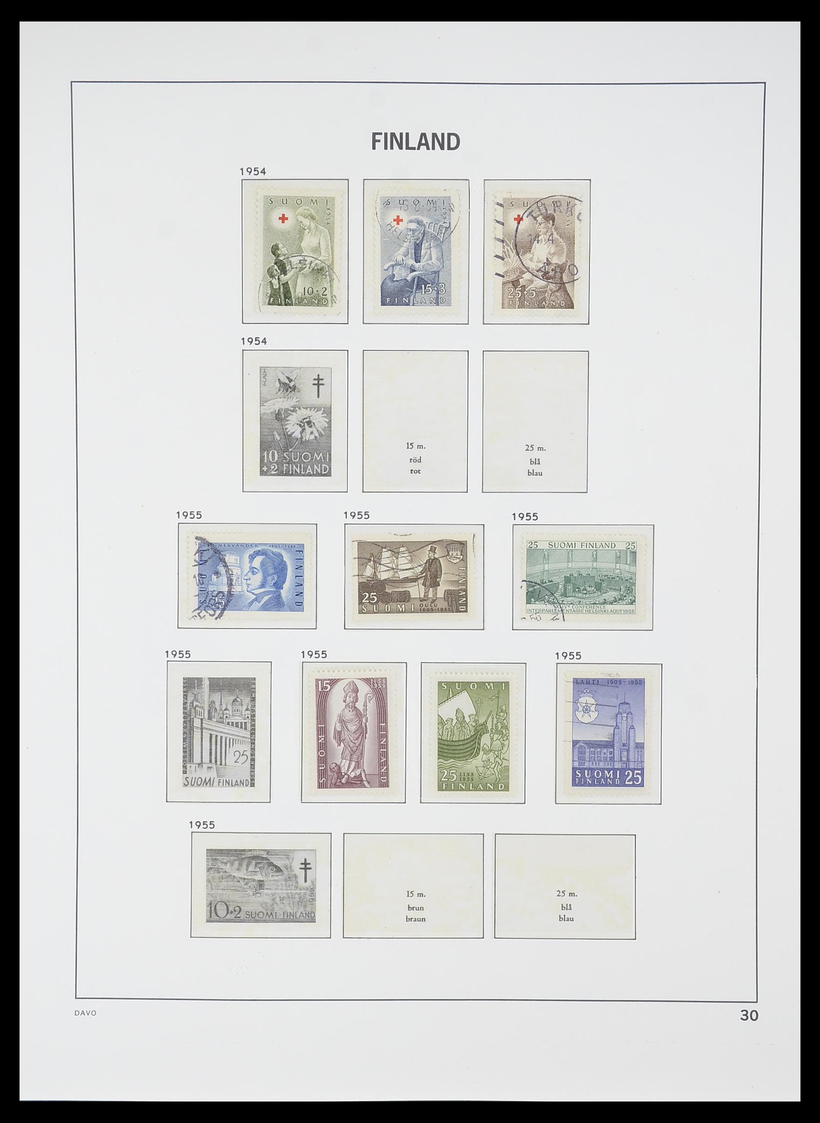 33729 029 - Postzegelverzameling 33729 Finland 1875-1998.