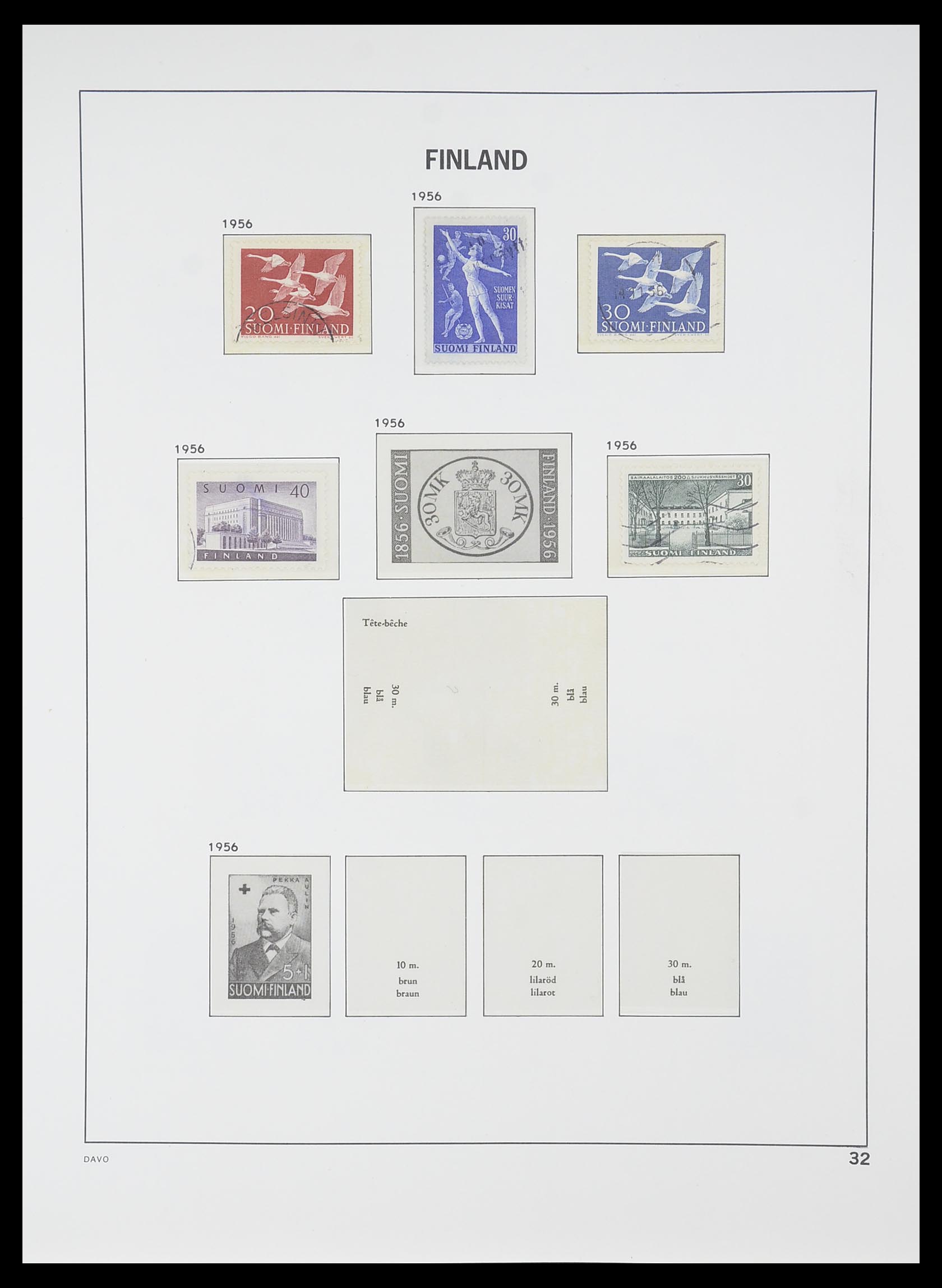 33729 031 - Postzegelverzameling 33729 Finland 1875-1998.