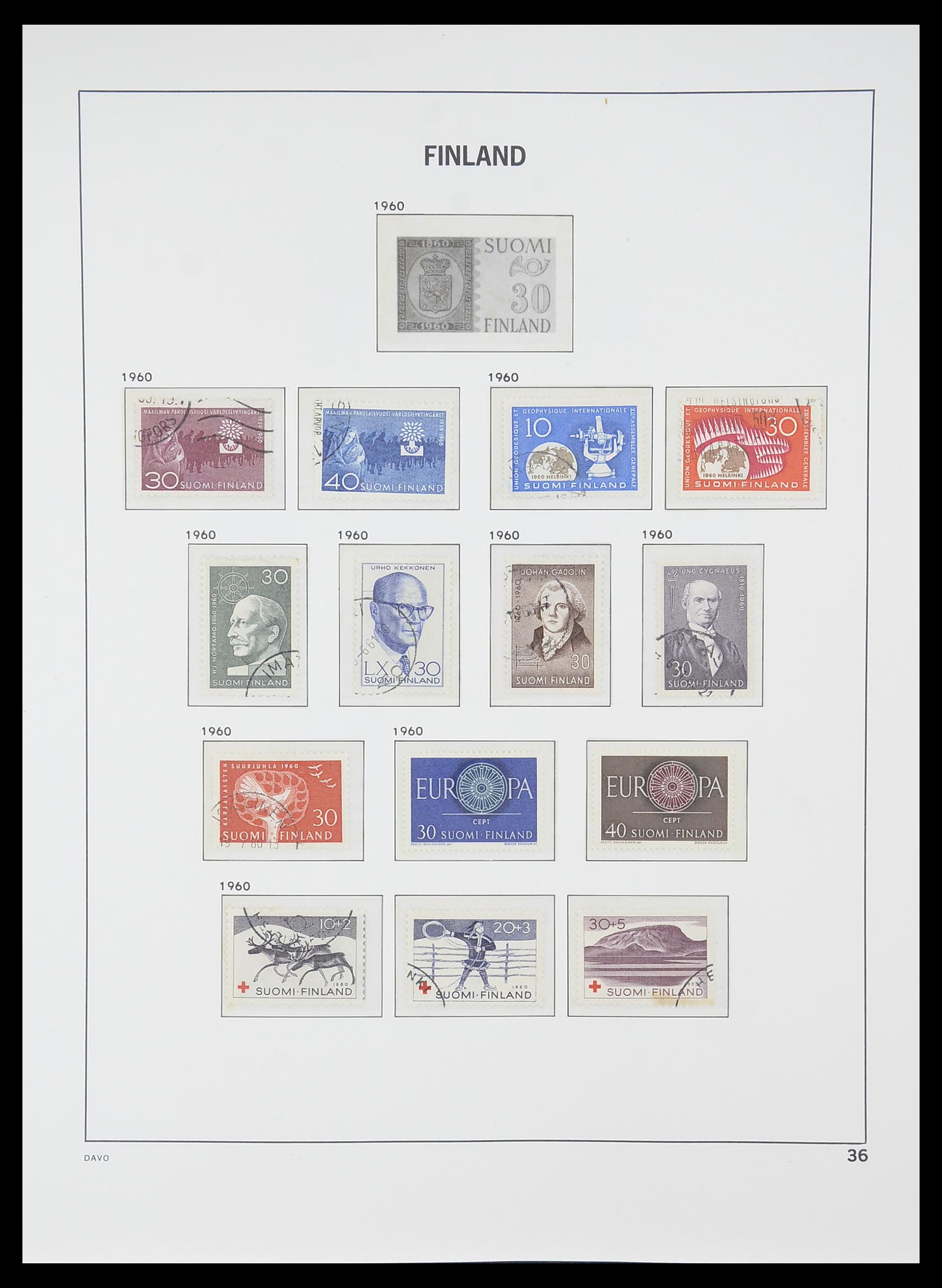 33729 035 - Postzegelverzameling 33729 Finland 1875-1998.