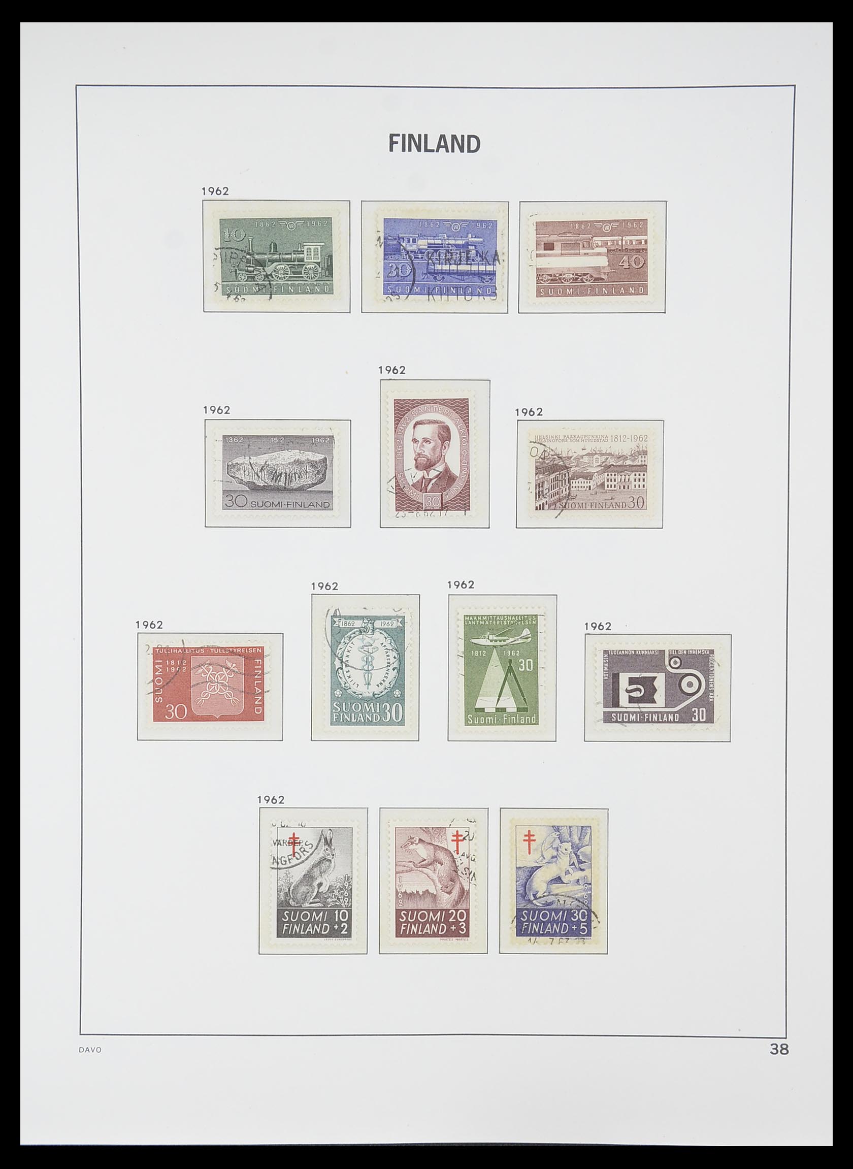 33729 037 - Postzegelverzameling 33729 Finland 1875-1998.