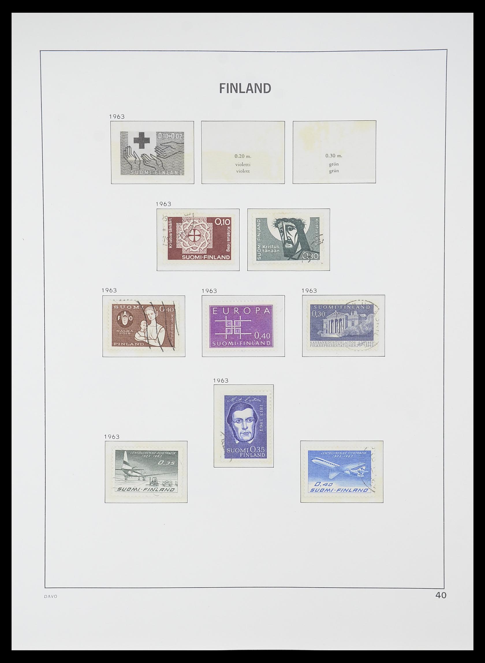 33729 039 - Postzegelverzameling 33729 Finland 1875-1998.