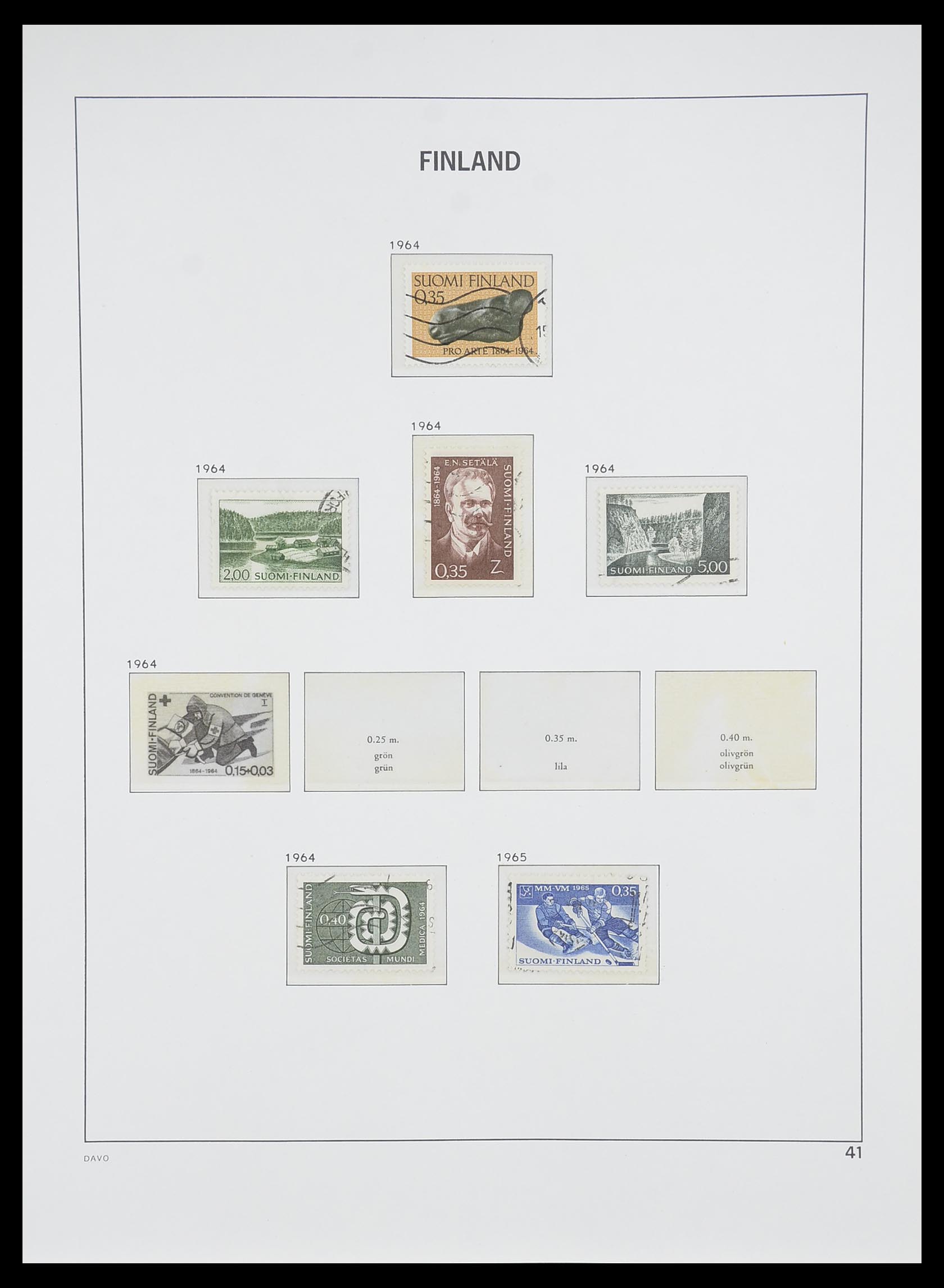 33729 040 - Postzegelverzameling 33729 Finland 1875-1998.