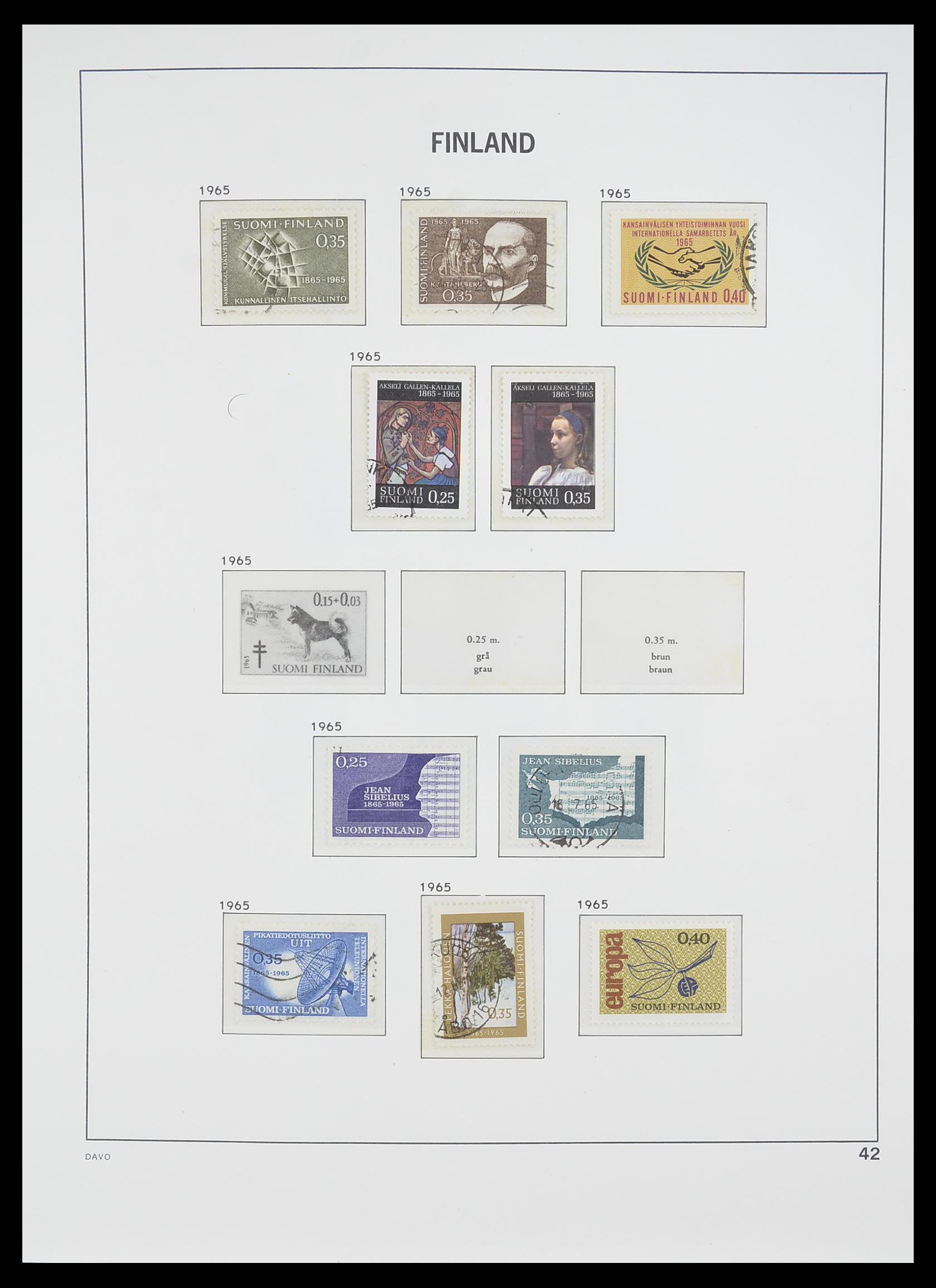 33729 041 - Postzegelverzameling 33729 Finland 1875-1998.
