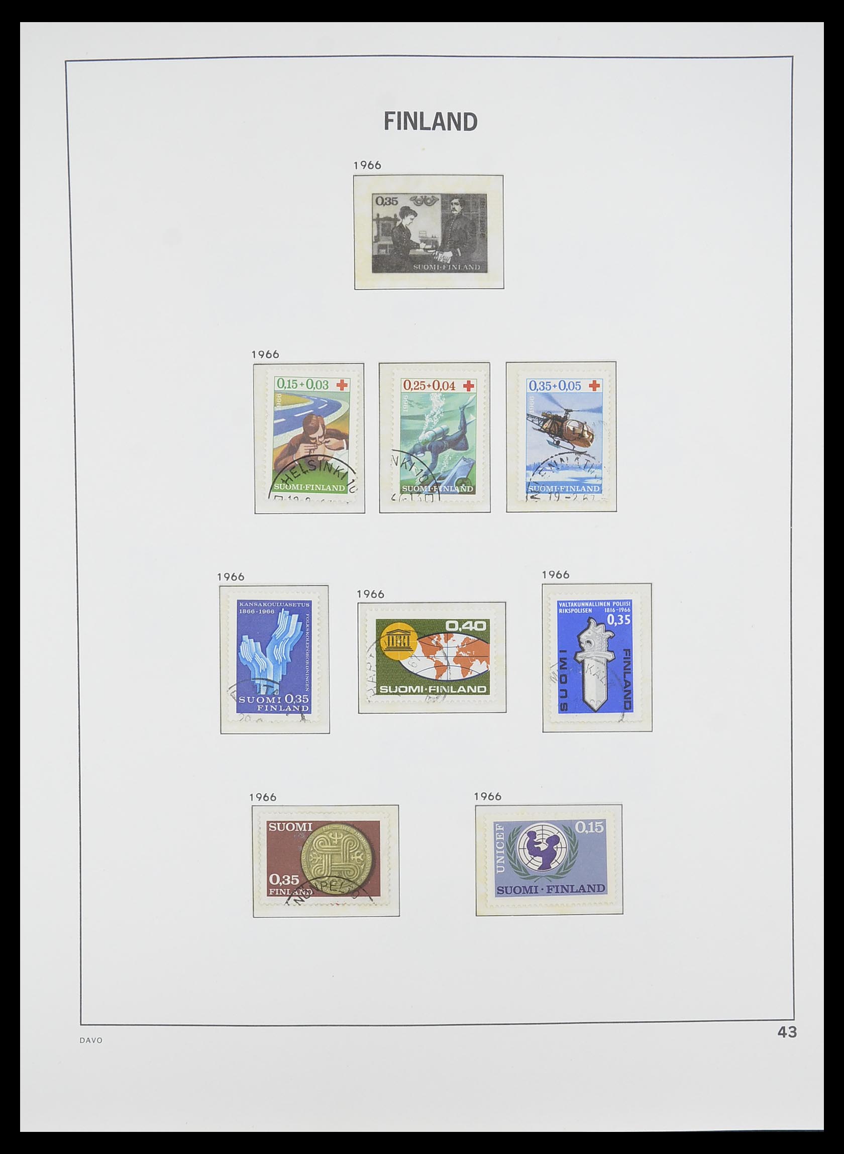 33729 042 - Postzegelverzameling 33729 Finland 1875-1998.