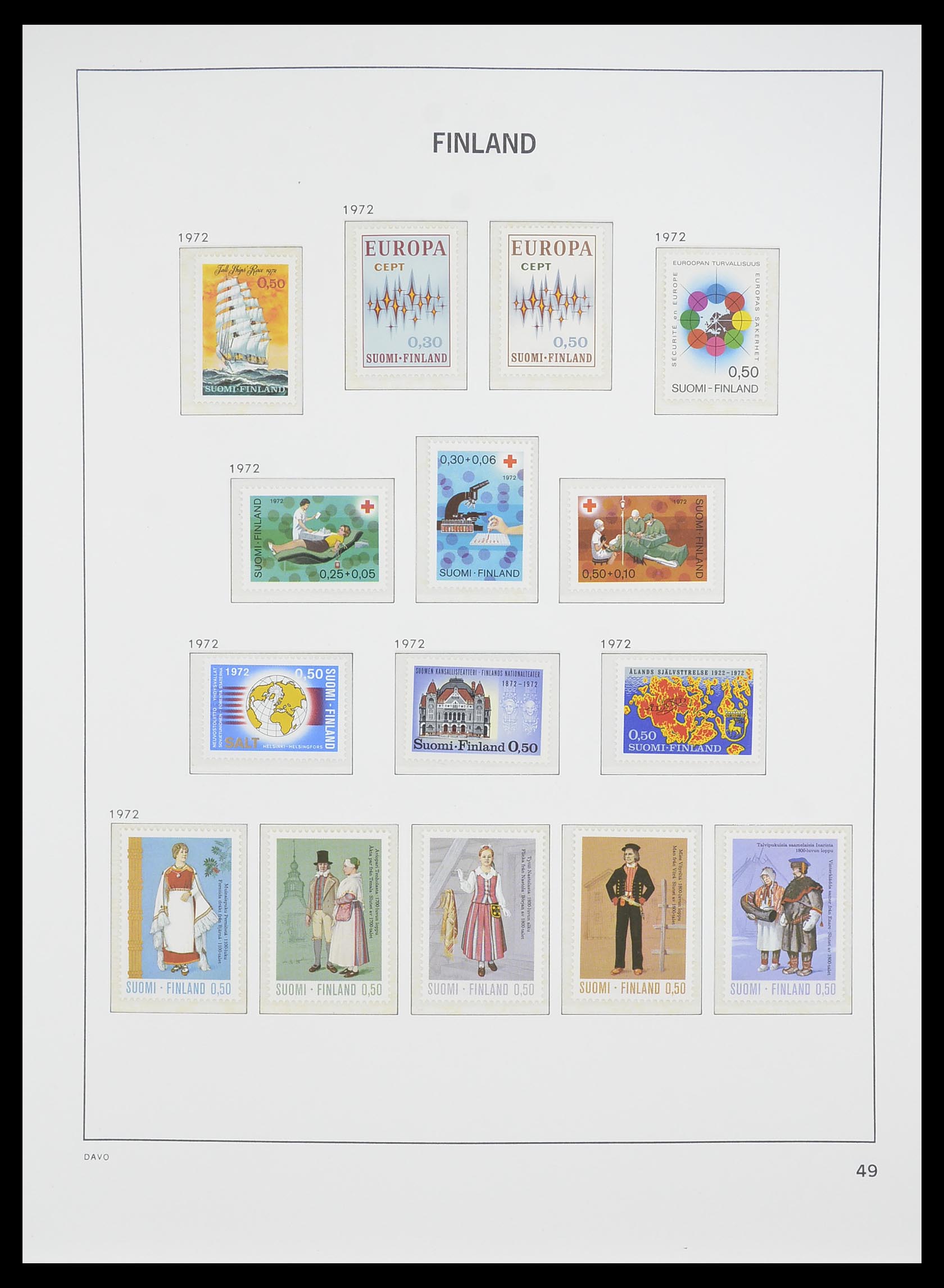 33729 048 - Postzegelverzameling 33729 Finland 1875-1998.