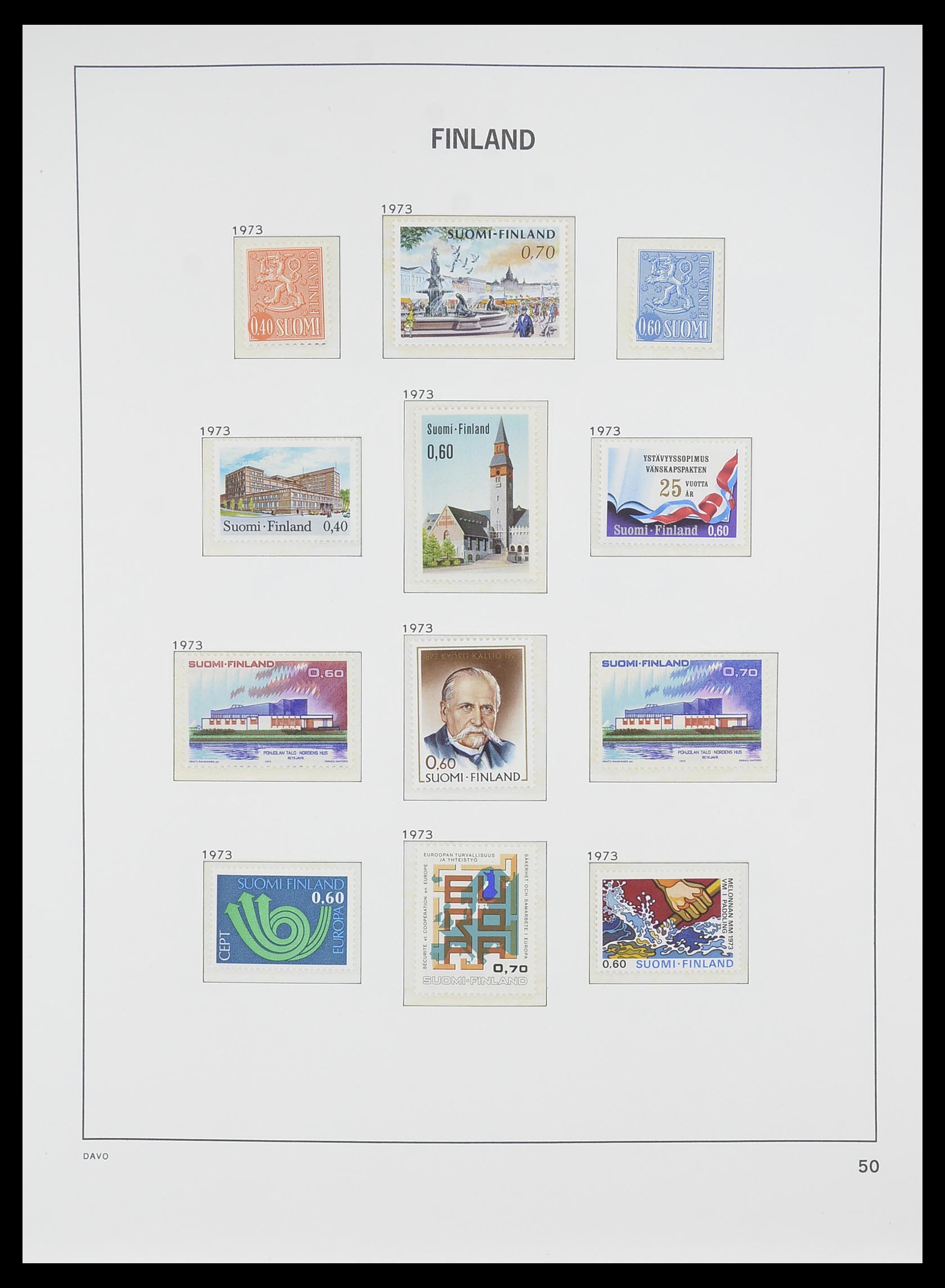 33729 049 - Postzegelverzameling 33729 Finland 1875-1998.