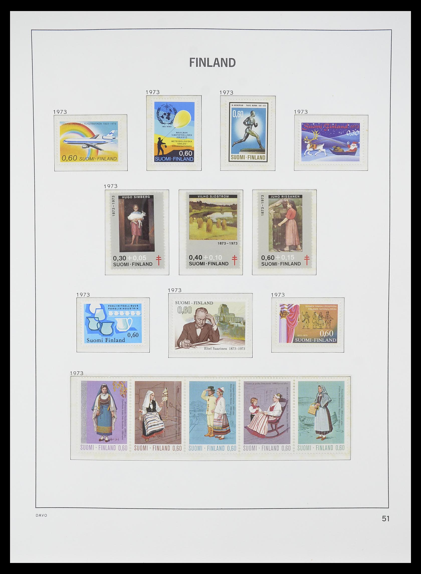 33729 050 - Postzegelverzameling 33729 Finland 1875-1998.