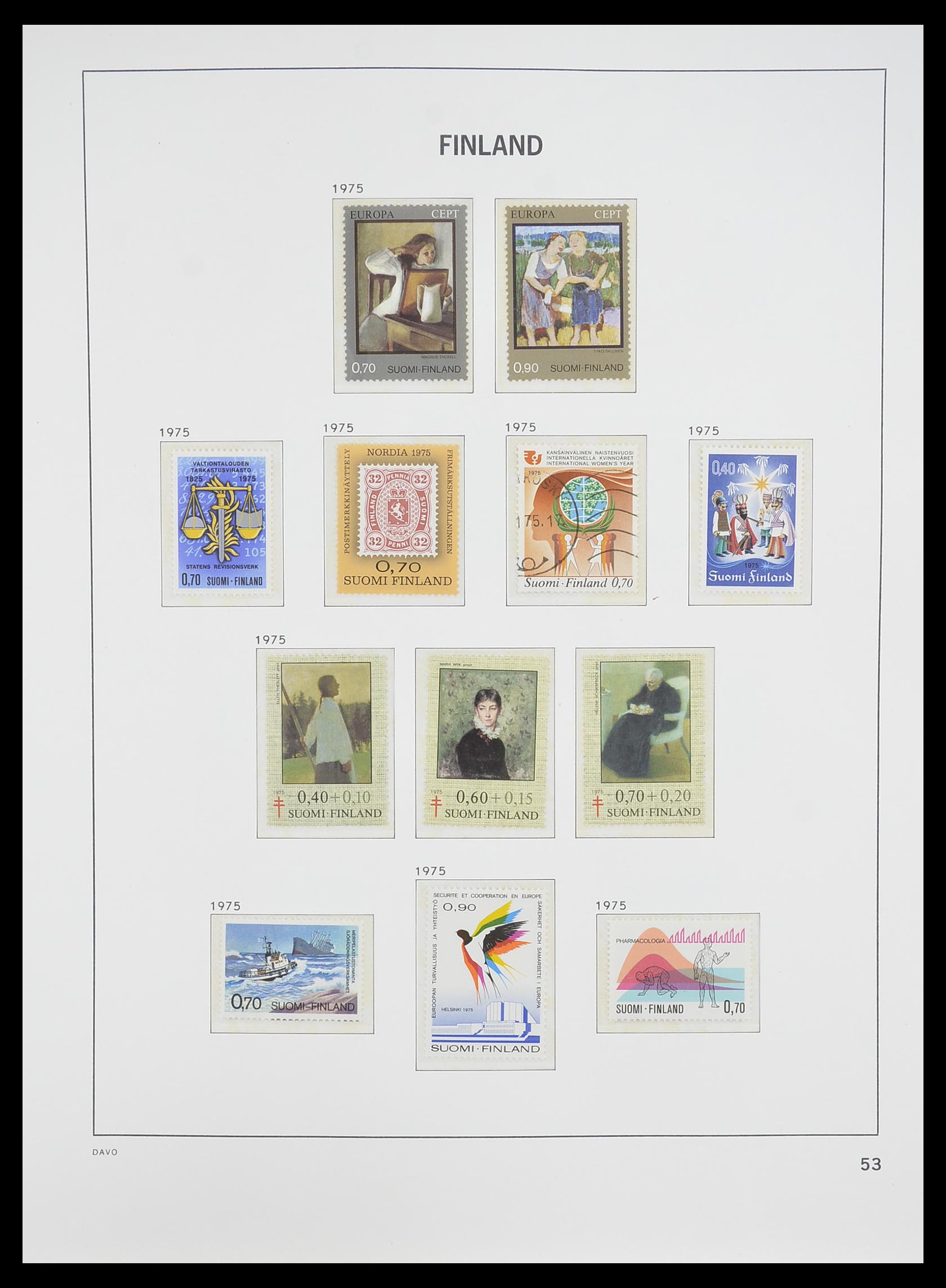33729 052 - Postzegelverzameling 33729 Finland 1875-1998.