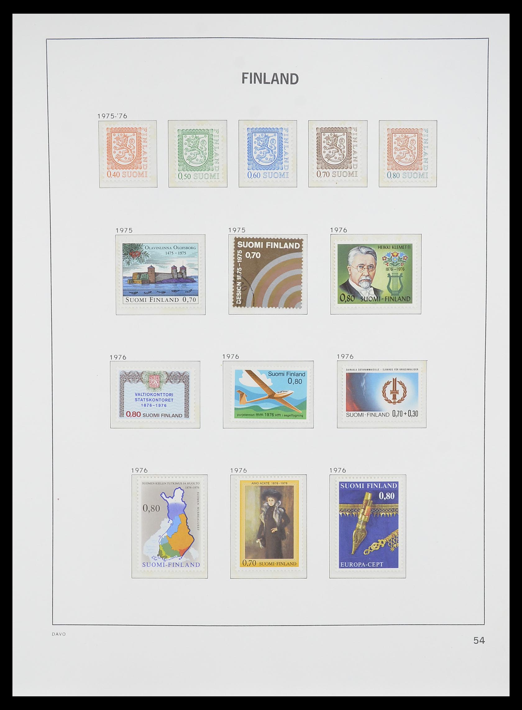 33729 053 - Postzegelverzameling 33729 Finland 1875-1998.