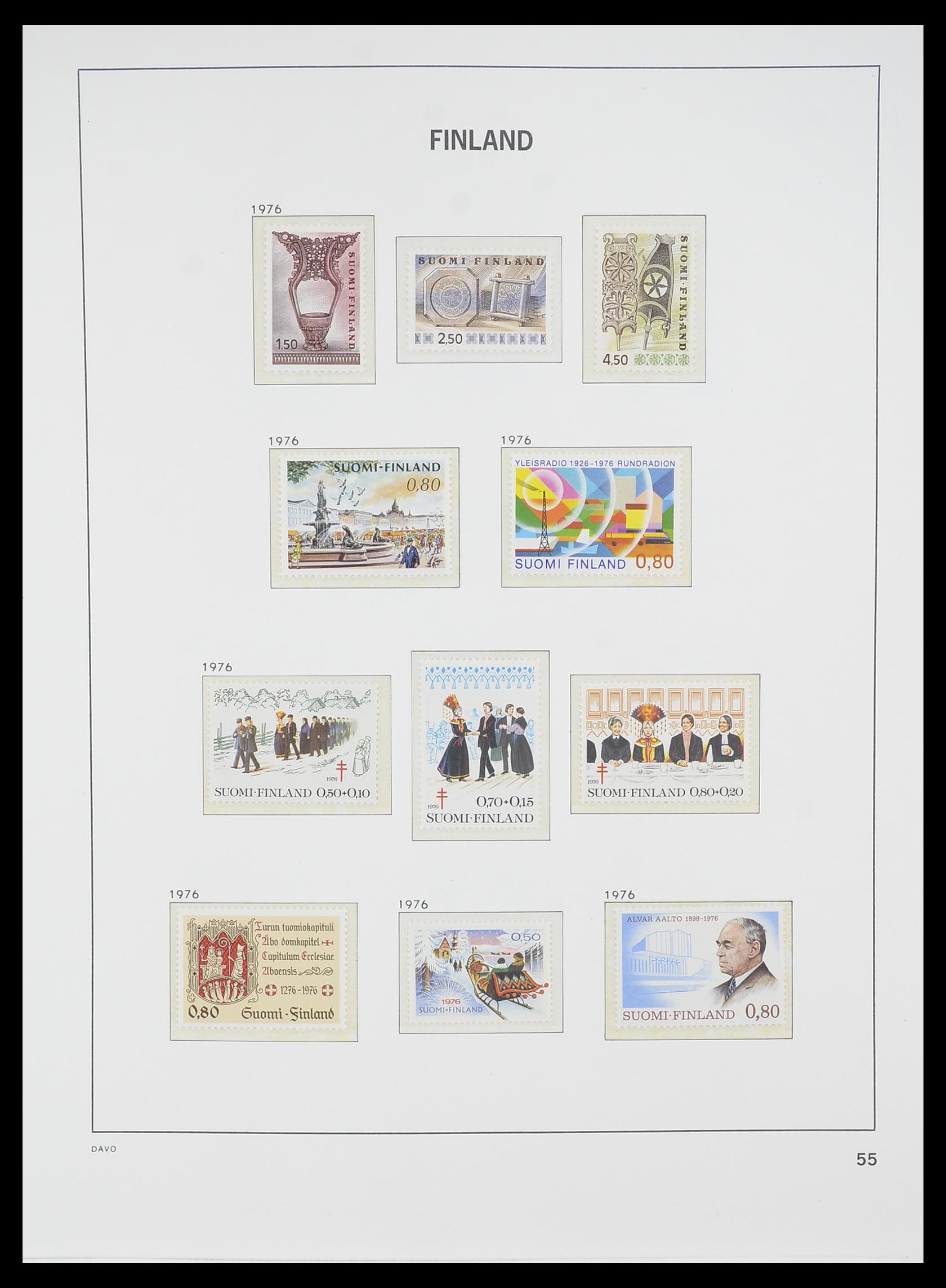 33729 054 - Postzegelverzameling 33729 Finland 1875-1998.