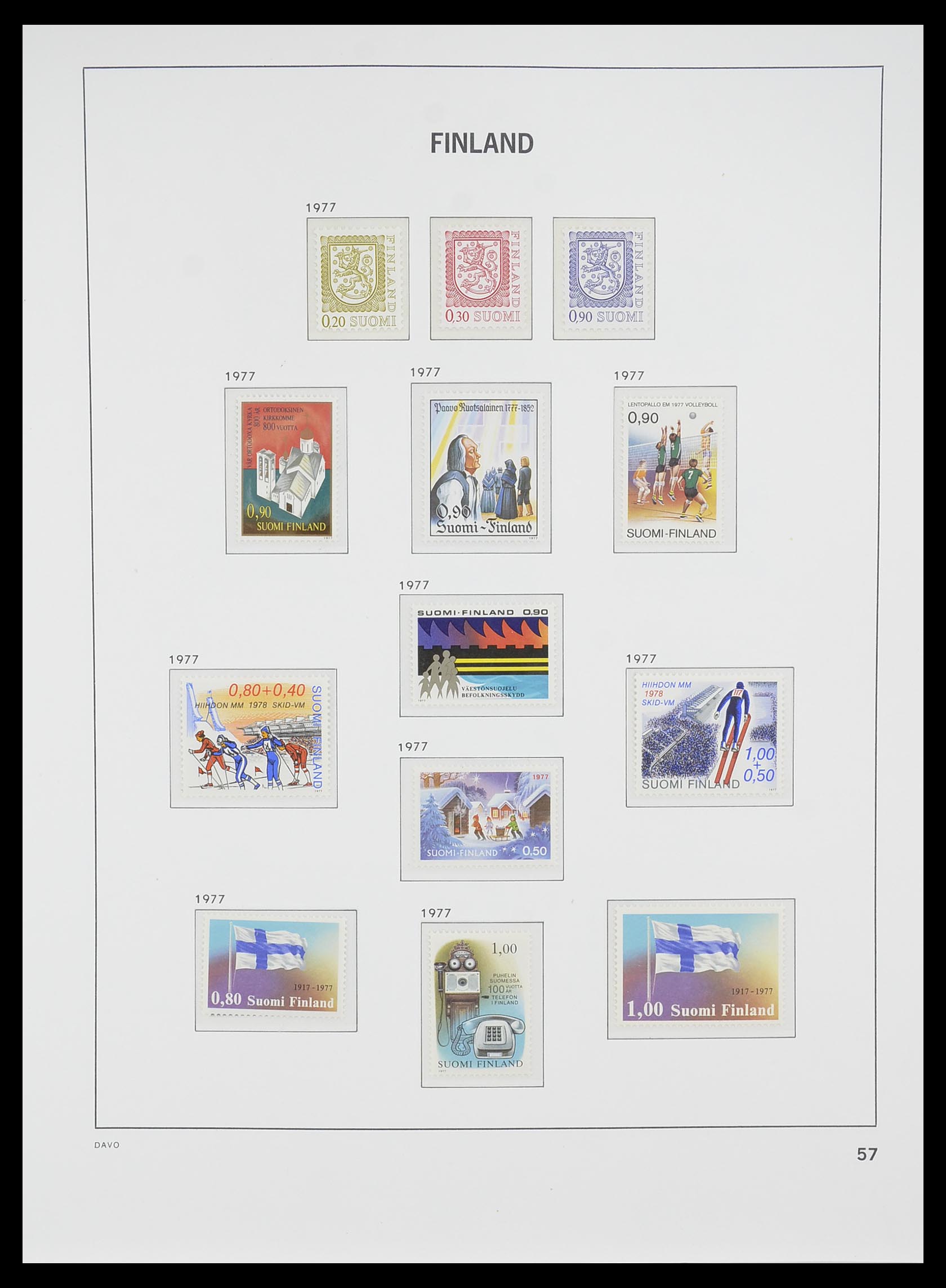 33729 056 - Postzegelverzameling 33729 Finland 1875-1998.