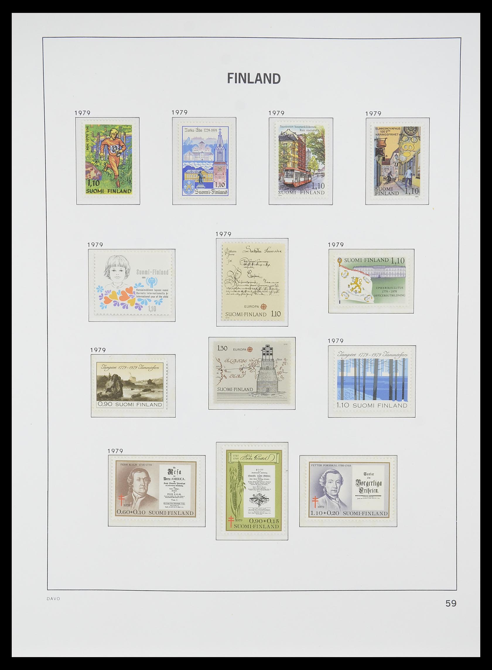 33729 058 - Postzegelverzameling 33729 Finland 1875-1998.