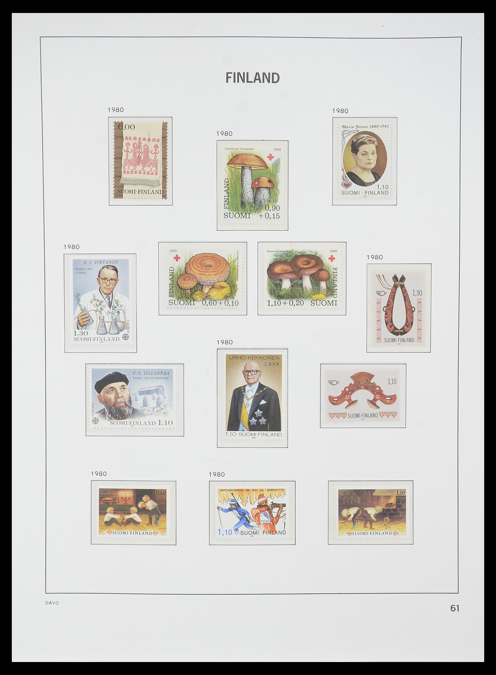 33729 060 - Postzegelverzameling 33729 Finland 1875-1998.