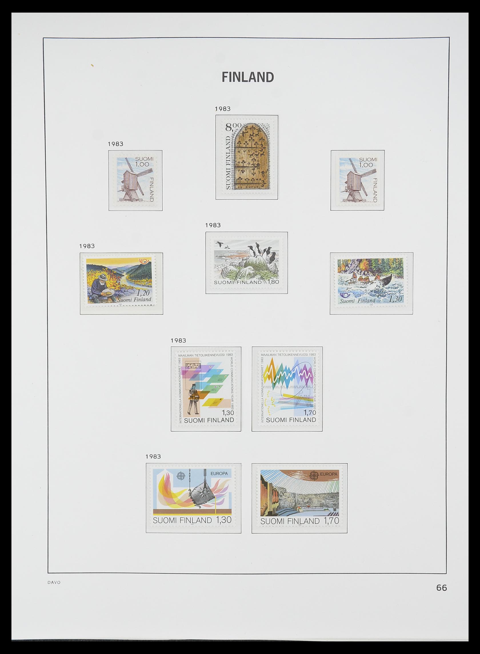 33729 065 - Postzegelverzameling 33729 Finland 1875-1998.