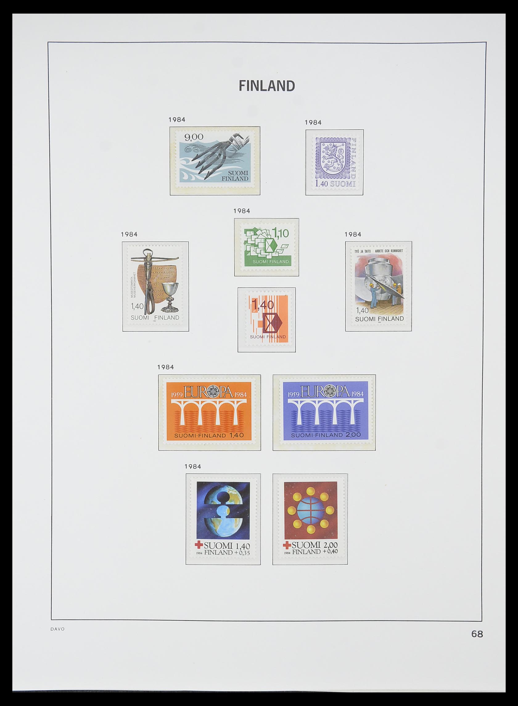 33729 067 - Postzegelverzameling 33729 Finland 1875-1998.
