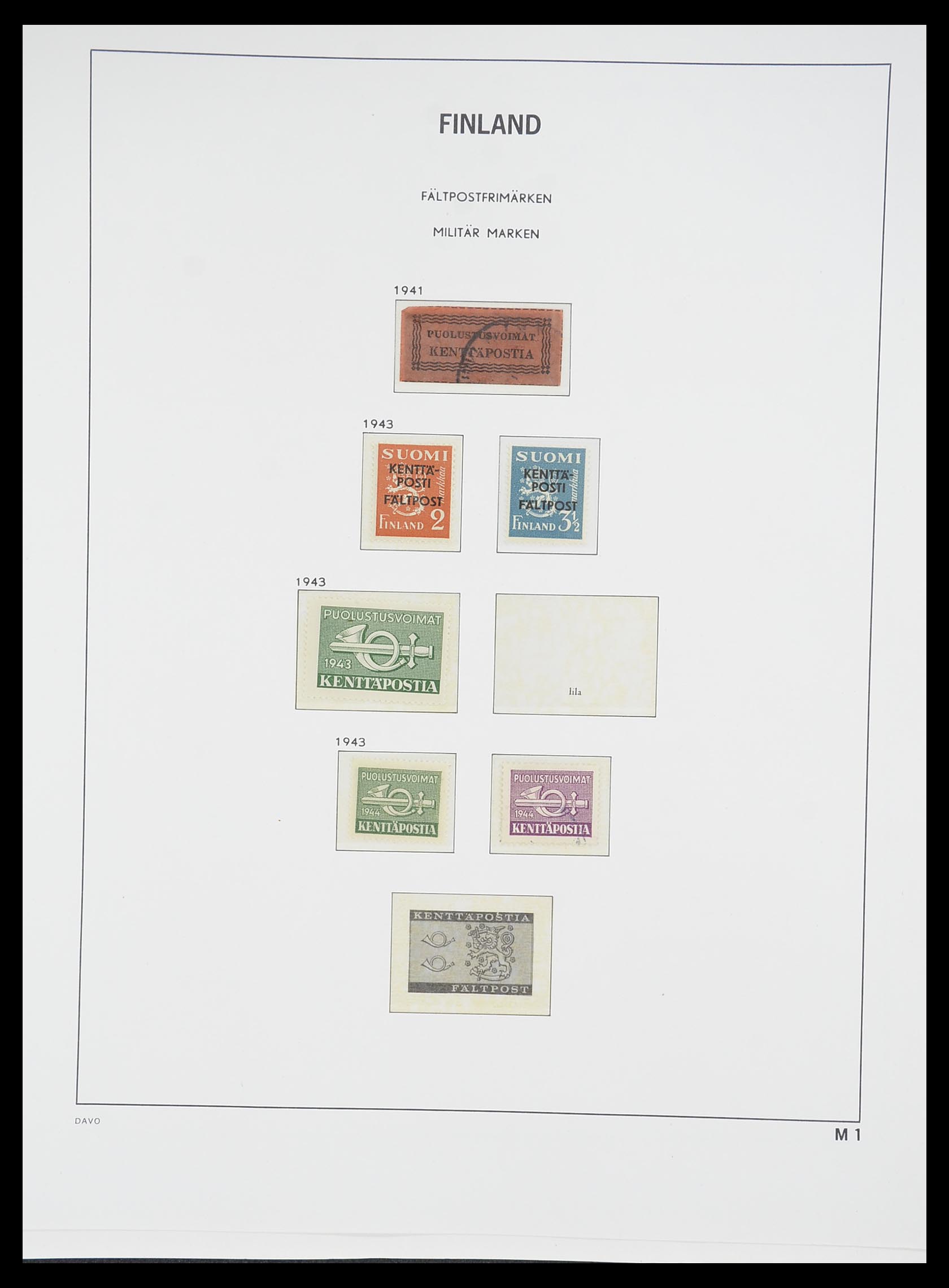 33729 082 - Postzegelverzameling 33729 Finland 1875-1998.