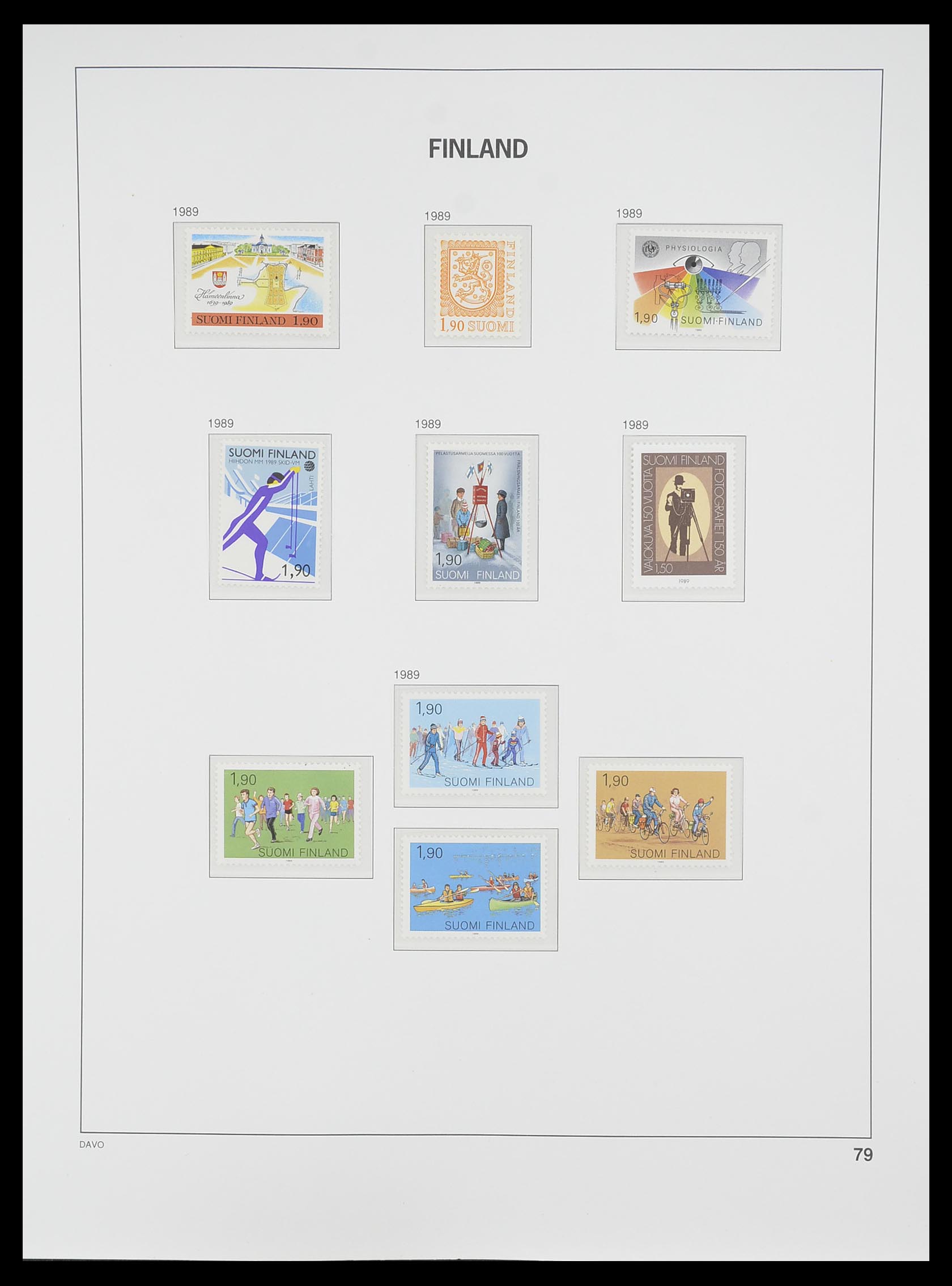 33729 089 - Postzegelverzameling 33729 Finland 1875-1998.
