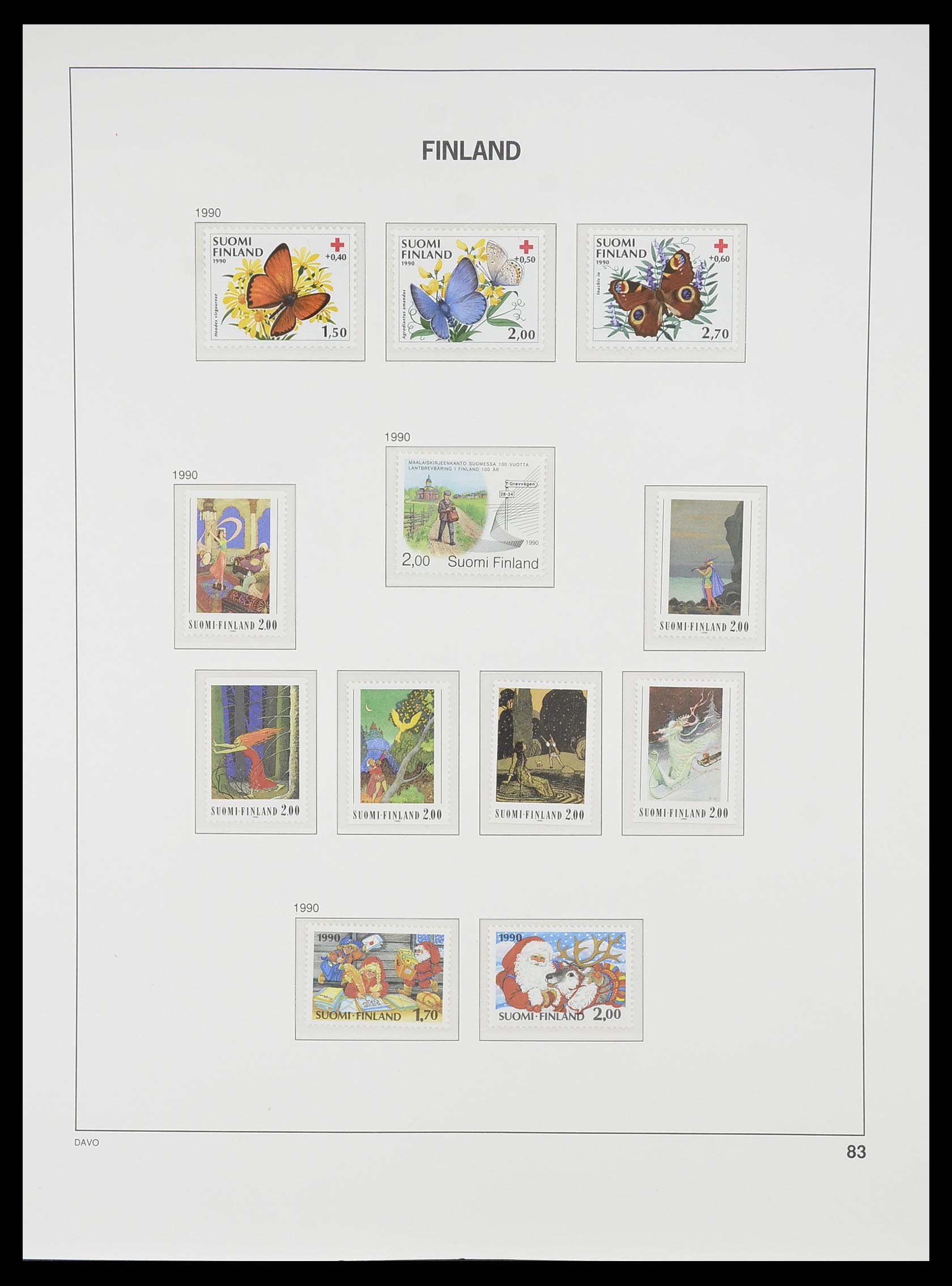 33729 093 - Postzegelverzameling 33729 Finland 1875-1998.