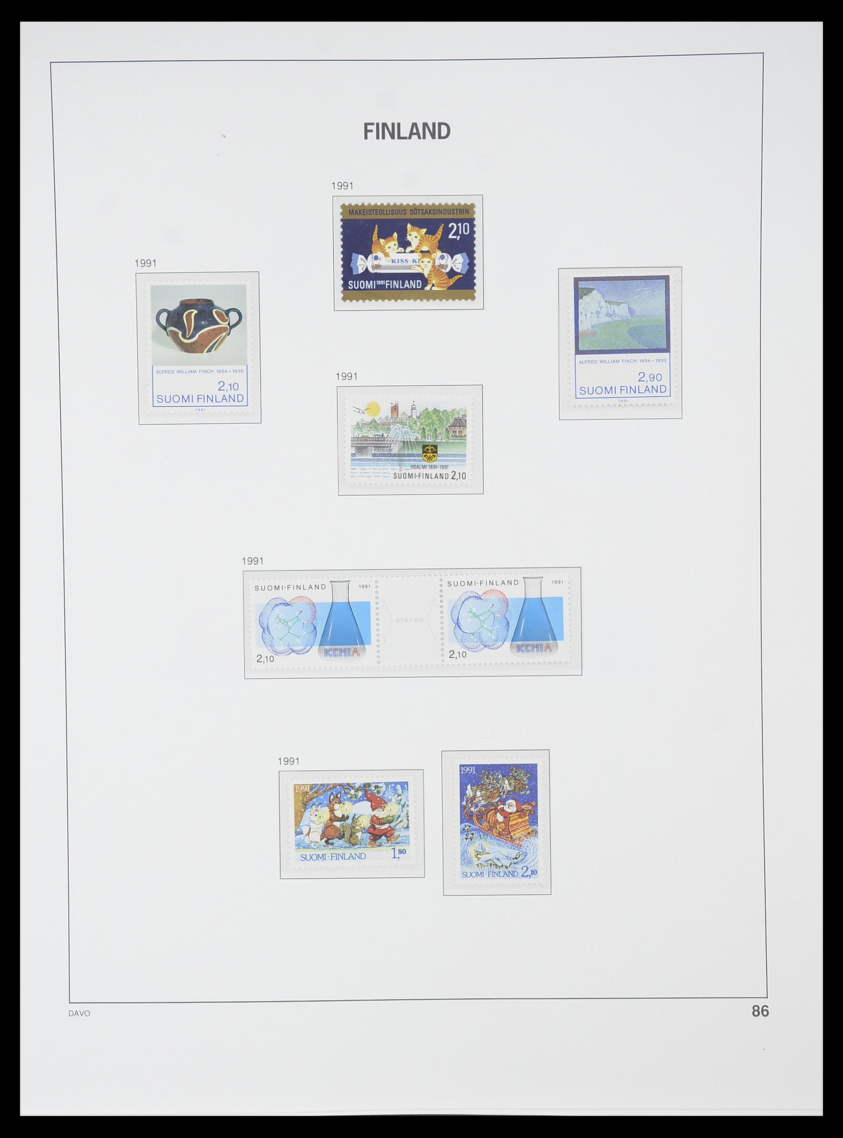 33729 096 - Postzegelverzameling 33729 Finland 1875-1998.