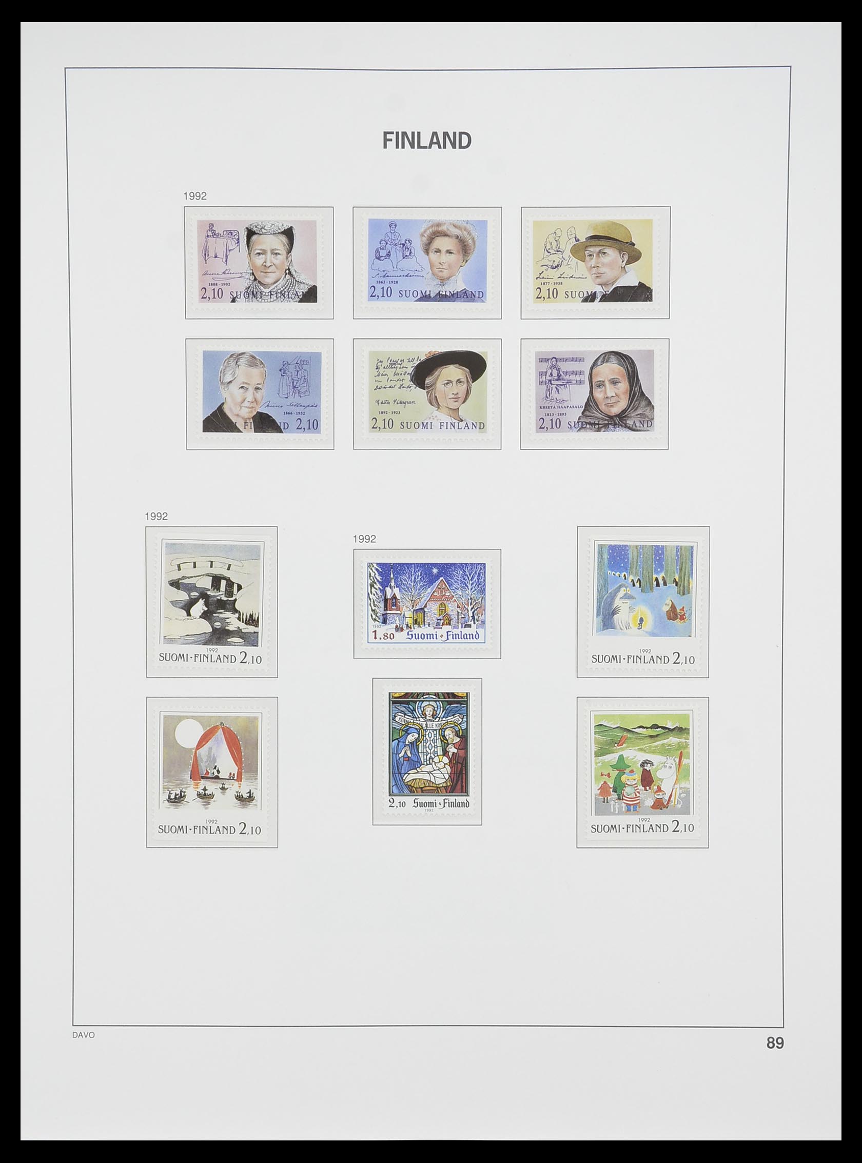 33729 099 - Postzegelverzameling 33729 Finland 1875-1998.