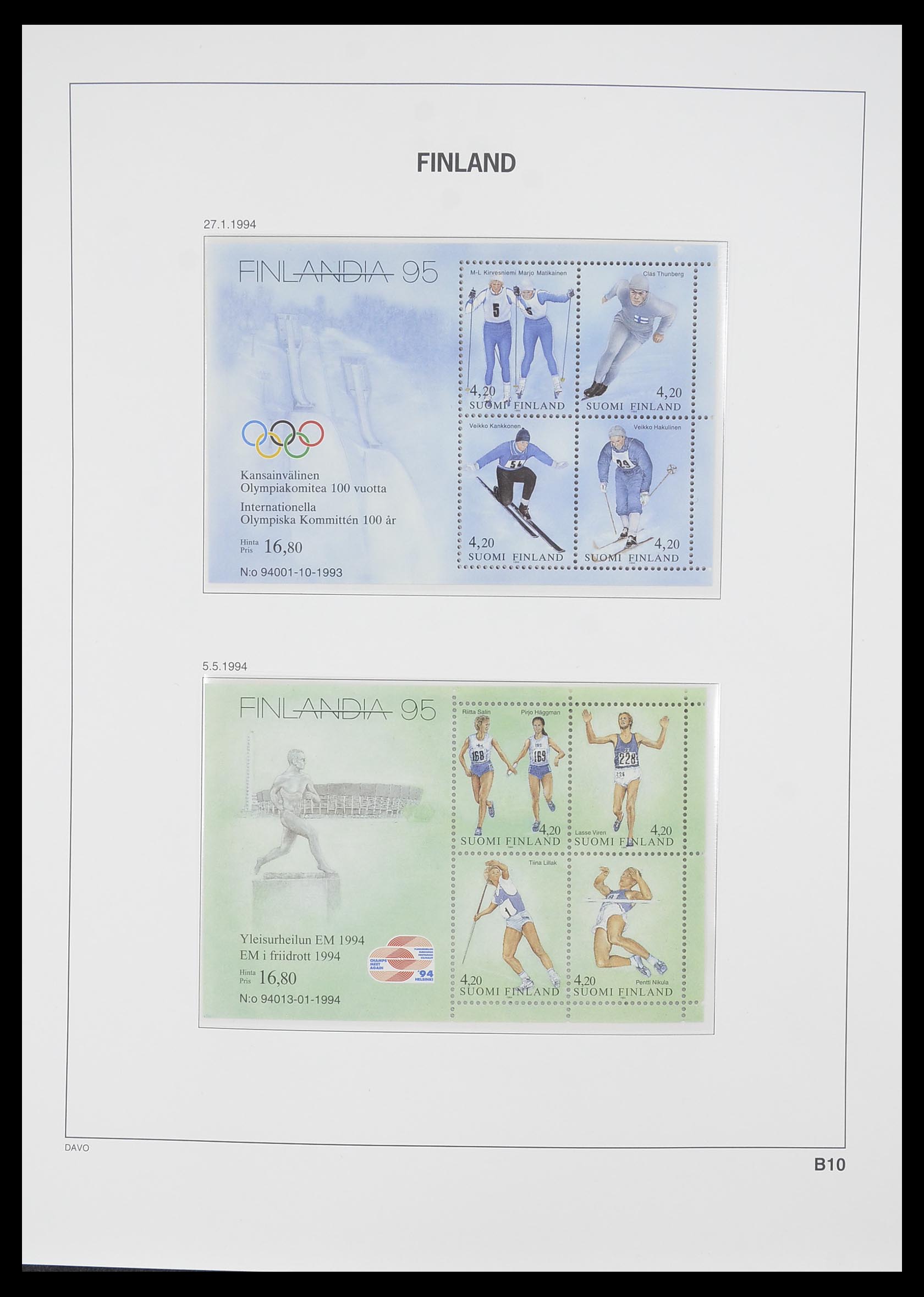 33729 130 - Postzegelverzameling 33729 Finland 1875-1998.