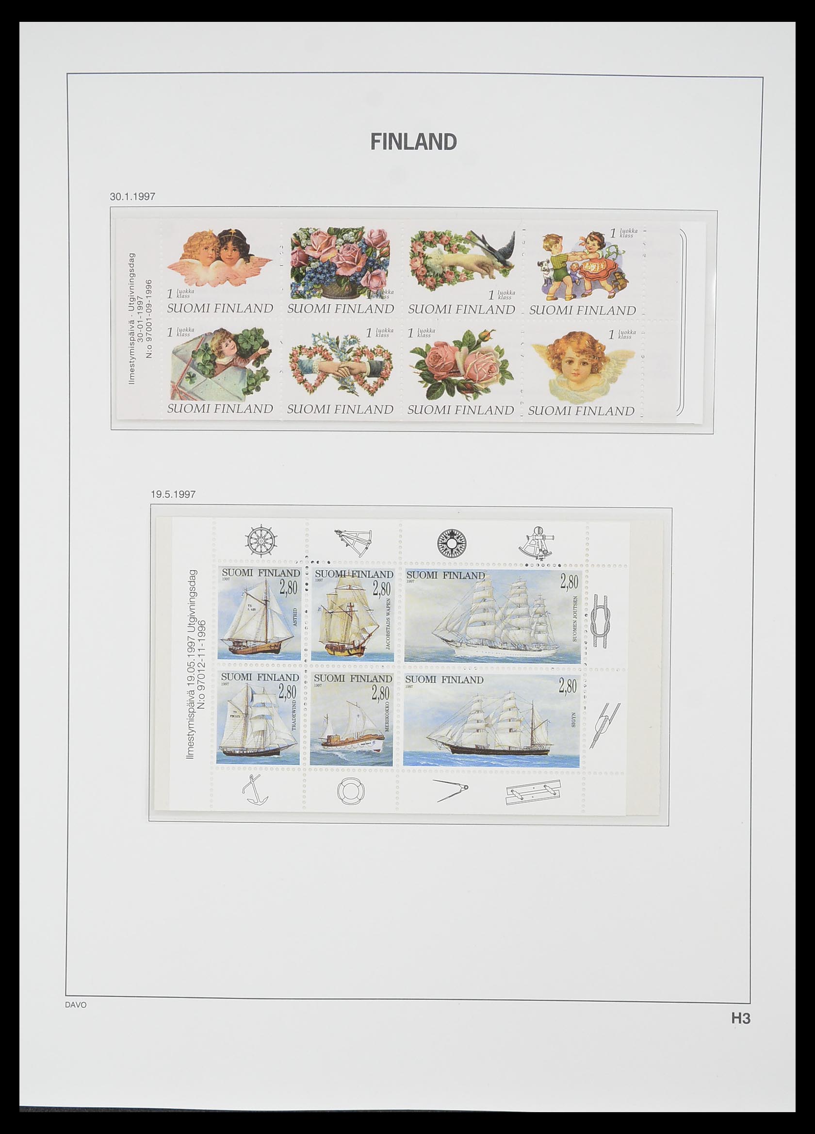 33729 140 - Postzegelverzameling 33729 Finland 1875-1998.