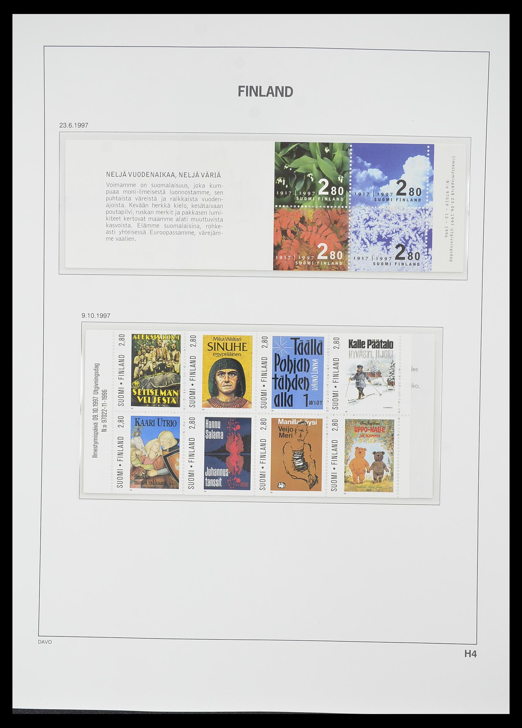 33729 141 - Postzegelverzameling 33729 Finland 1875-1998.