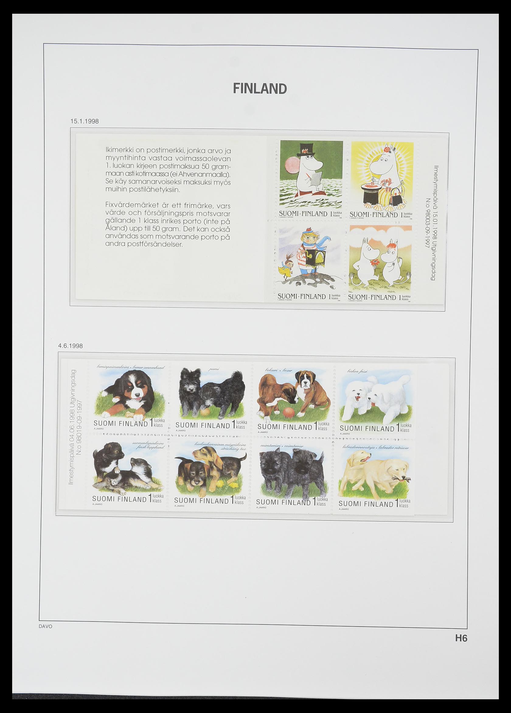 33729 143 - Postzegelverzameling 33729 Finland 1875-1998.