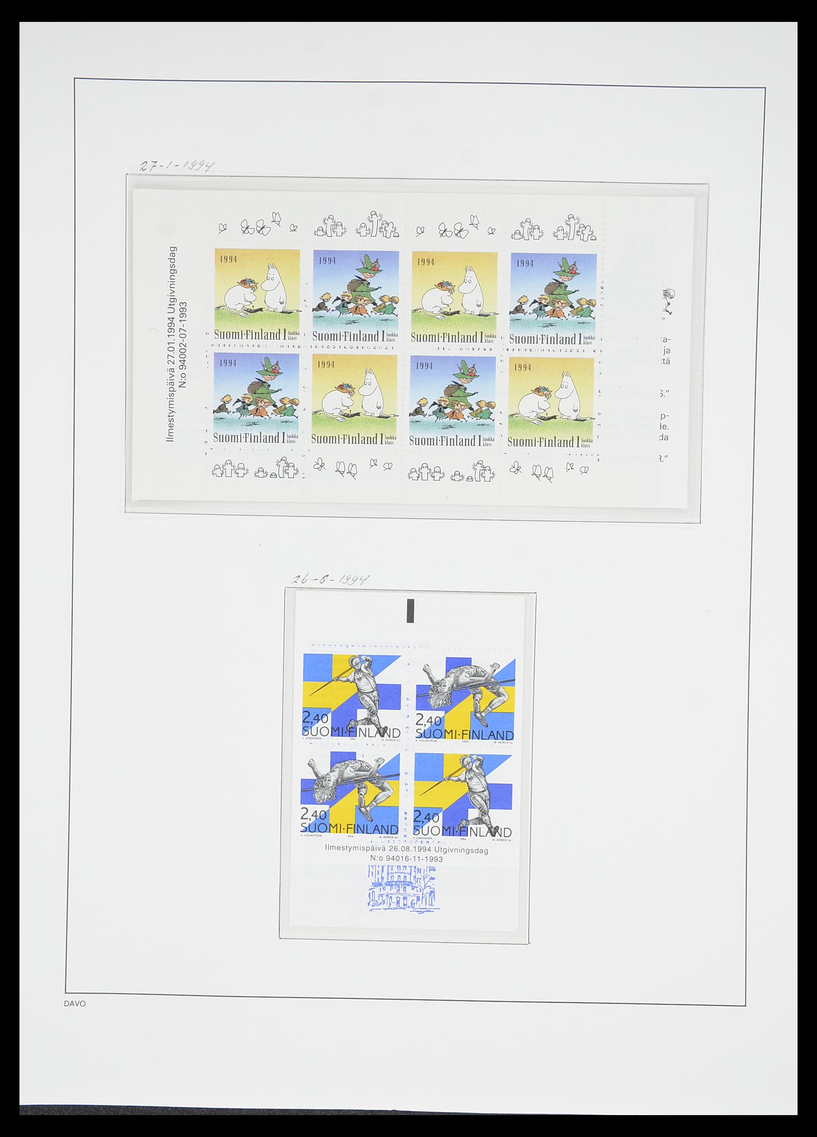 33729 151 - Postzegelverzameling 33729 Finland 1875-1998.