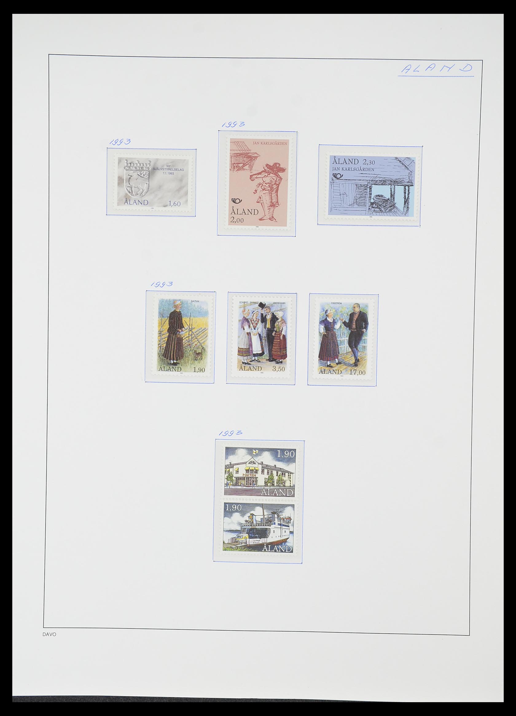 33729 161 - Postzegelverzameling 33729 Finland 1875-1998.