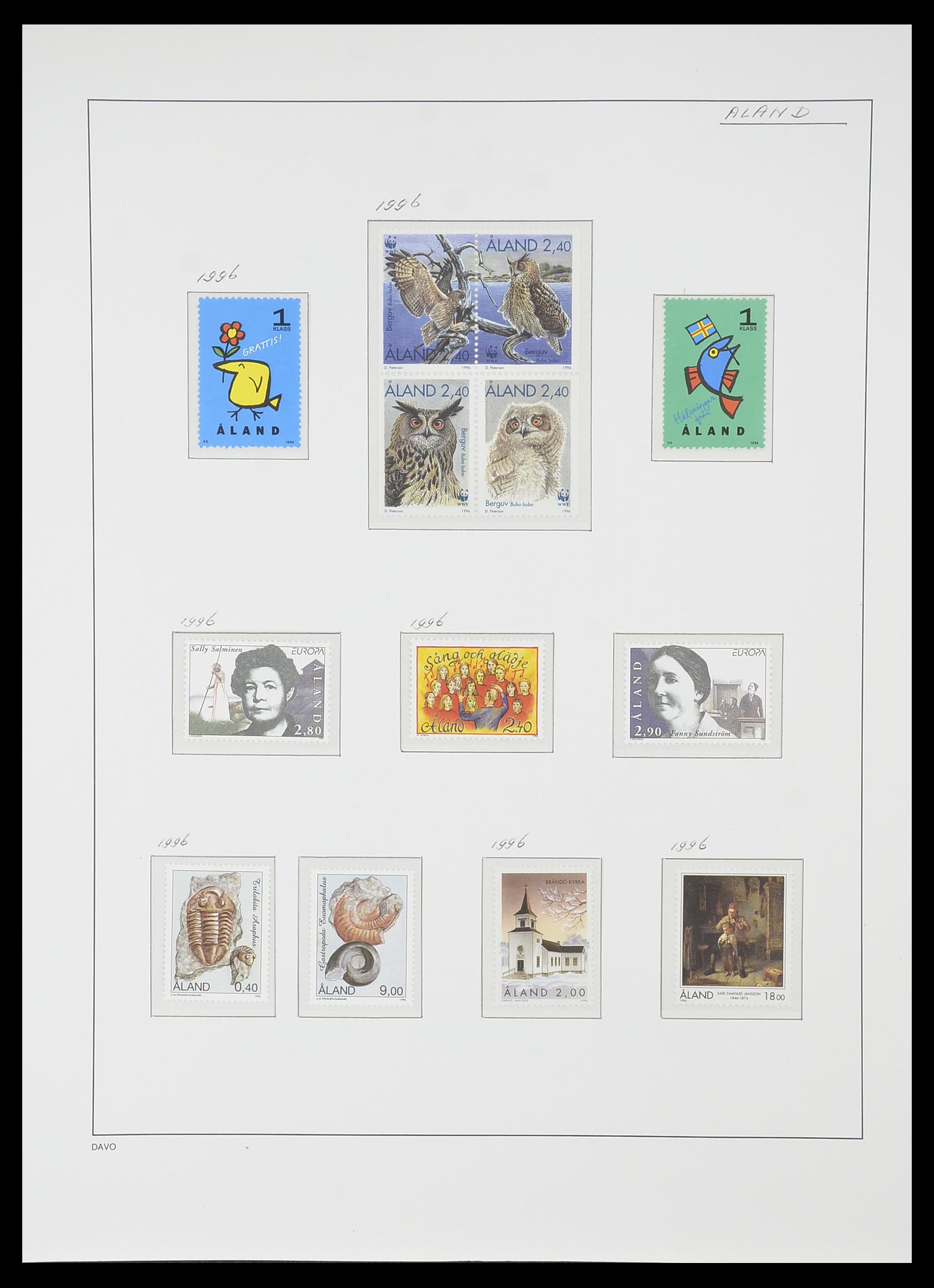 33729 164 - Postzegelverzameling 33729 Finland 1875-1998.