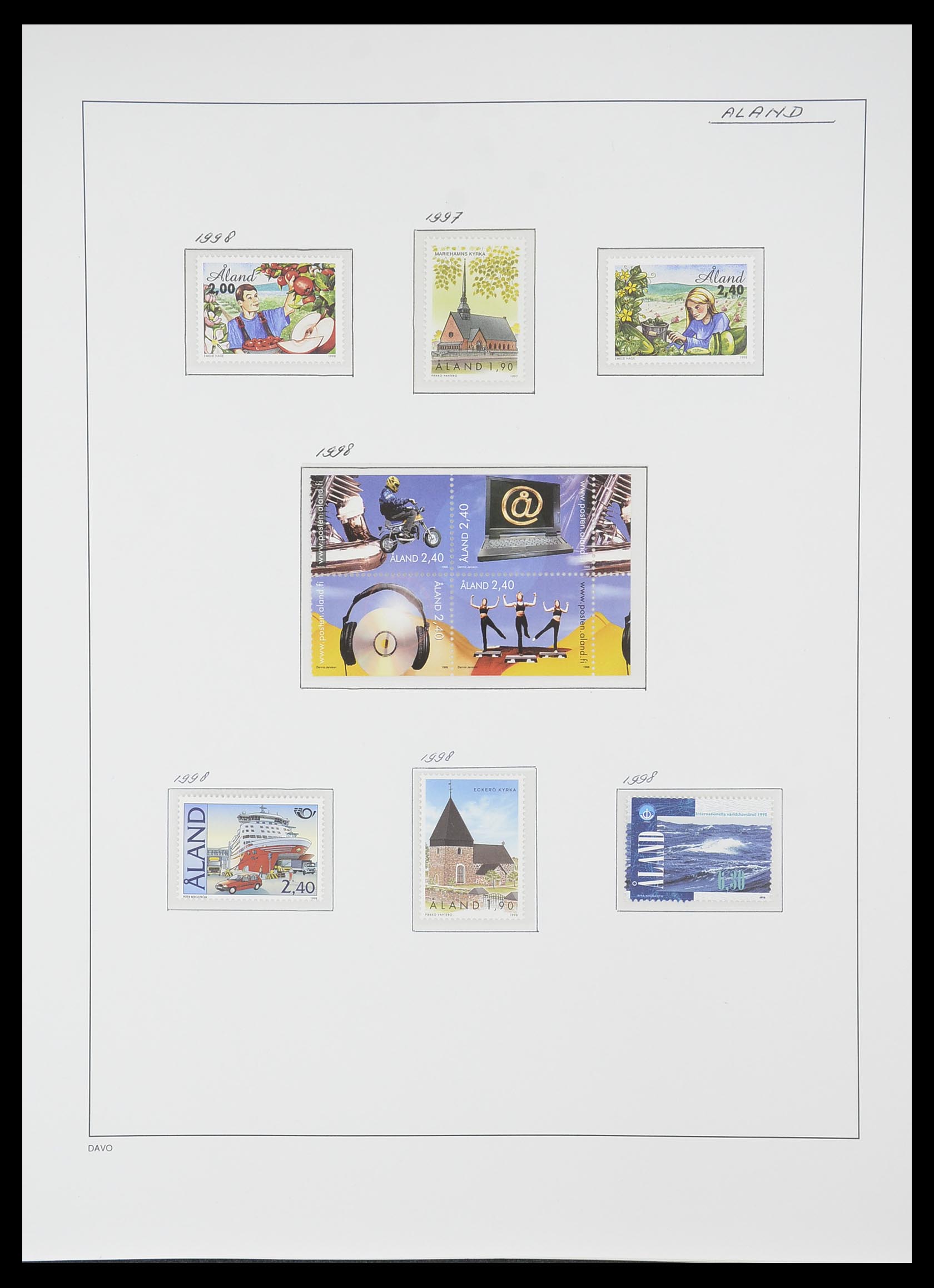 33729 166 - Postzegelverzameling 33729 Finland 1875-1998.