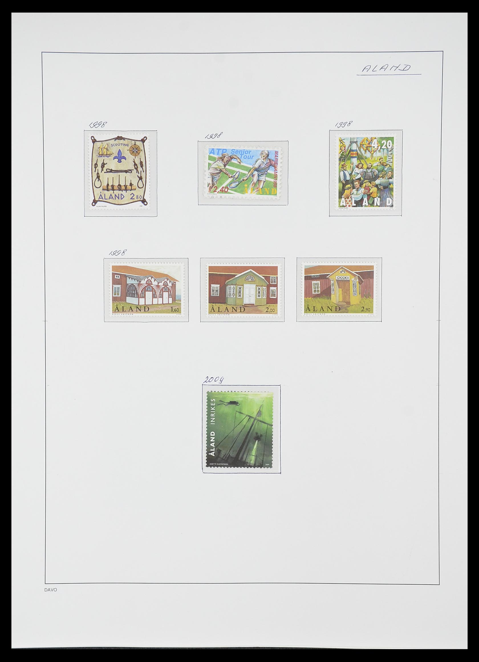 33729 167 - Postzegelverzameling 33729 Finland 1875-1998.
