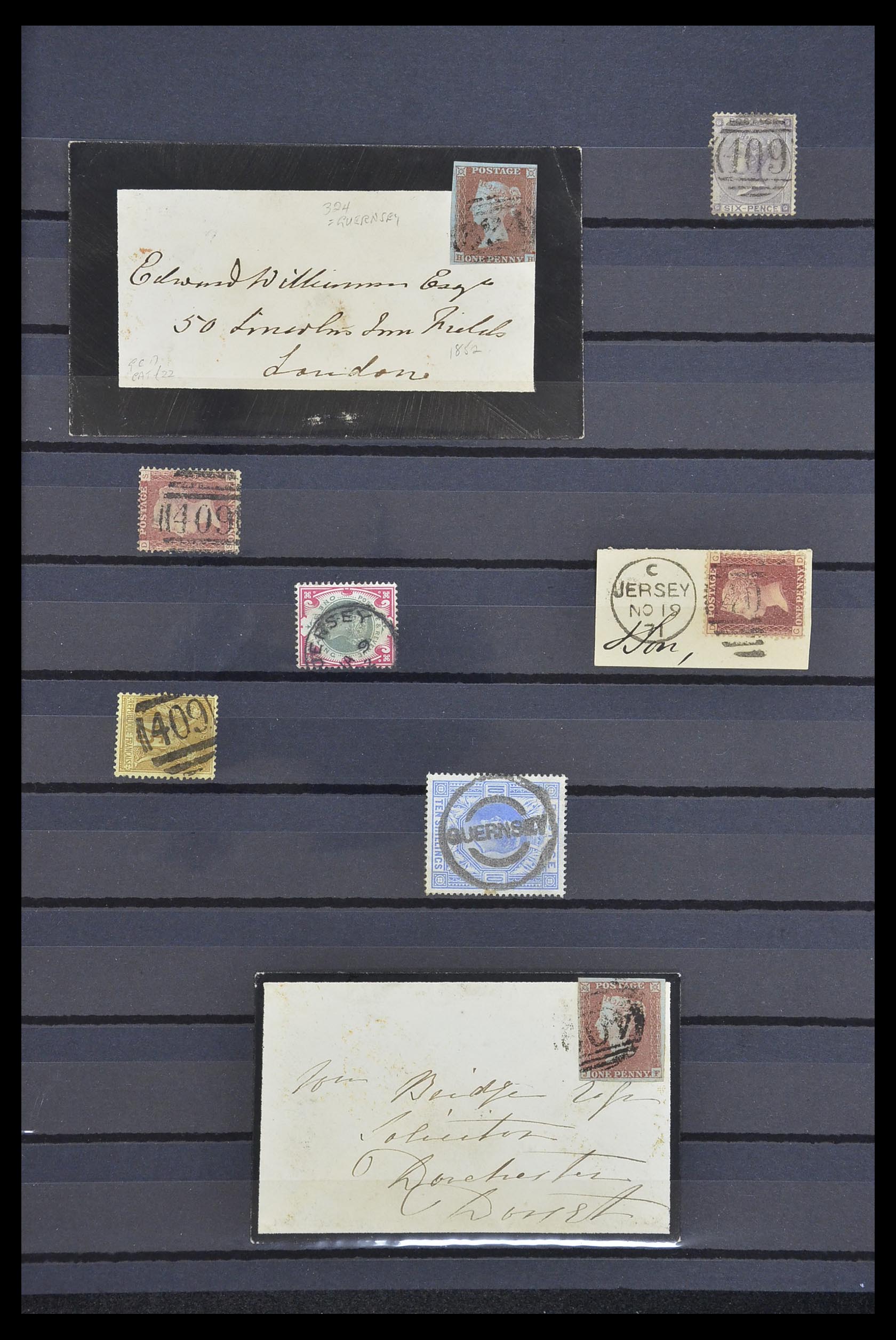 33730 001 - Postzegelverzameling 33730 Kanaaleilanden 1852(!)-1945(!).