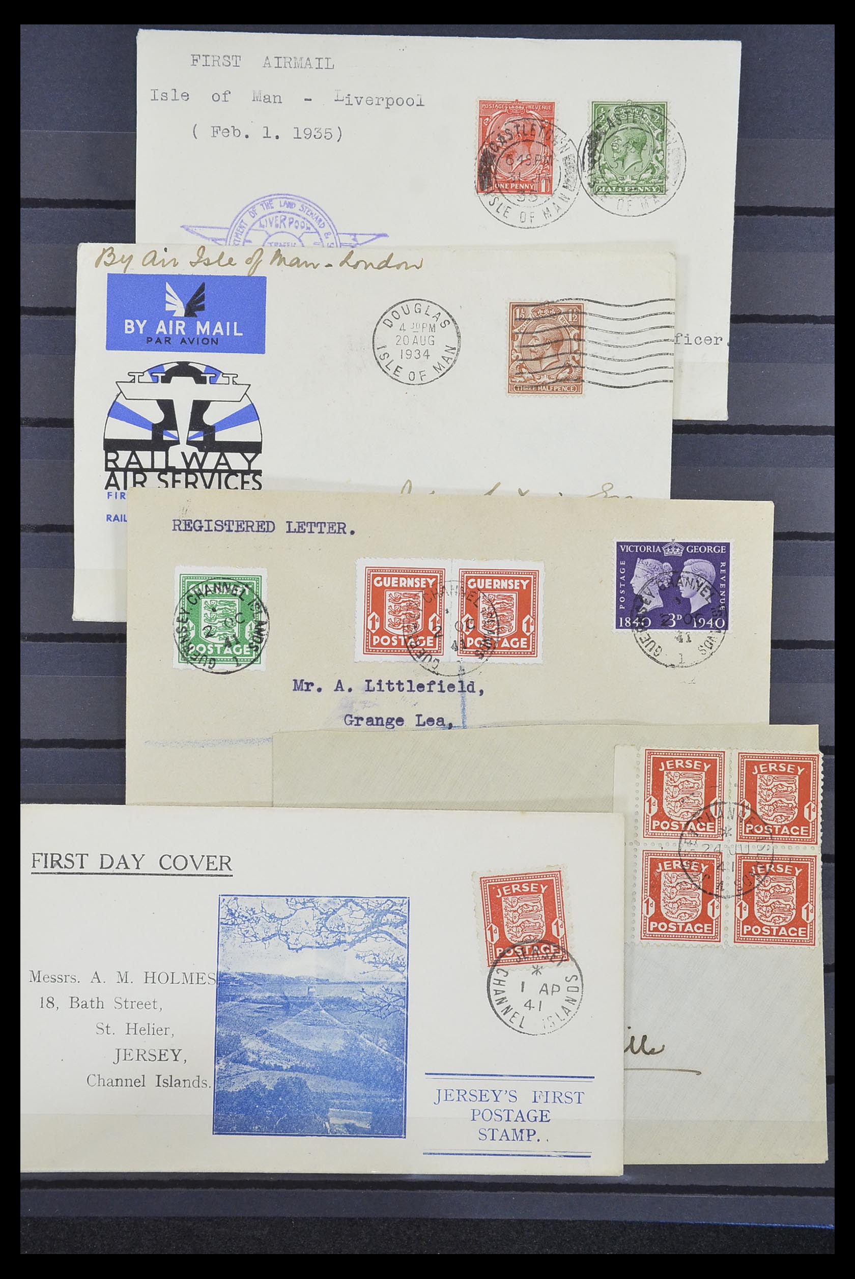 33730 010 - Postzegelverzameling 33730 Kanaaleilanden 1852(!)-1945(!).