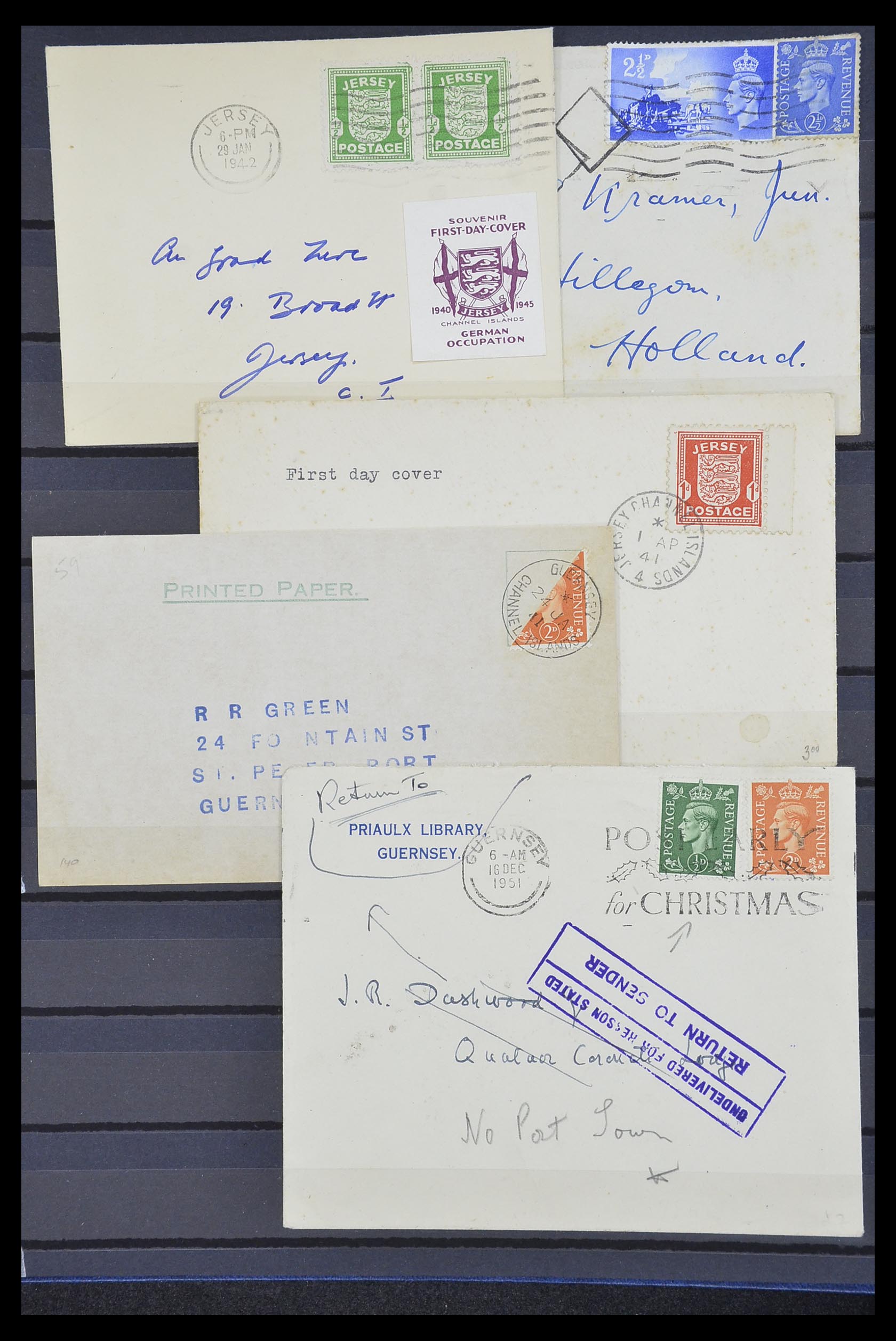 33730 013 - Postzegelverzameling 33730 Kanaaleilanden 1852(!)-1945(!).