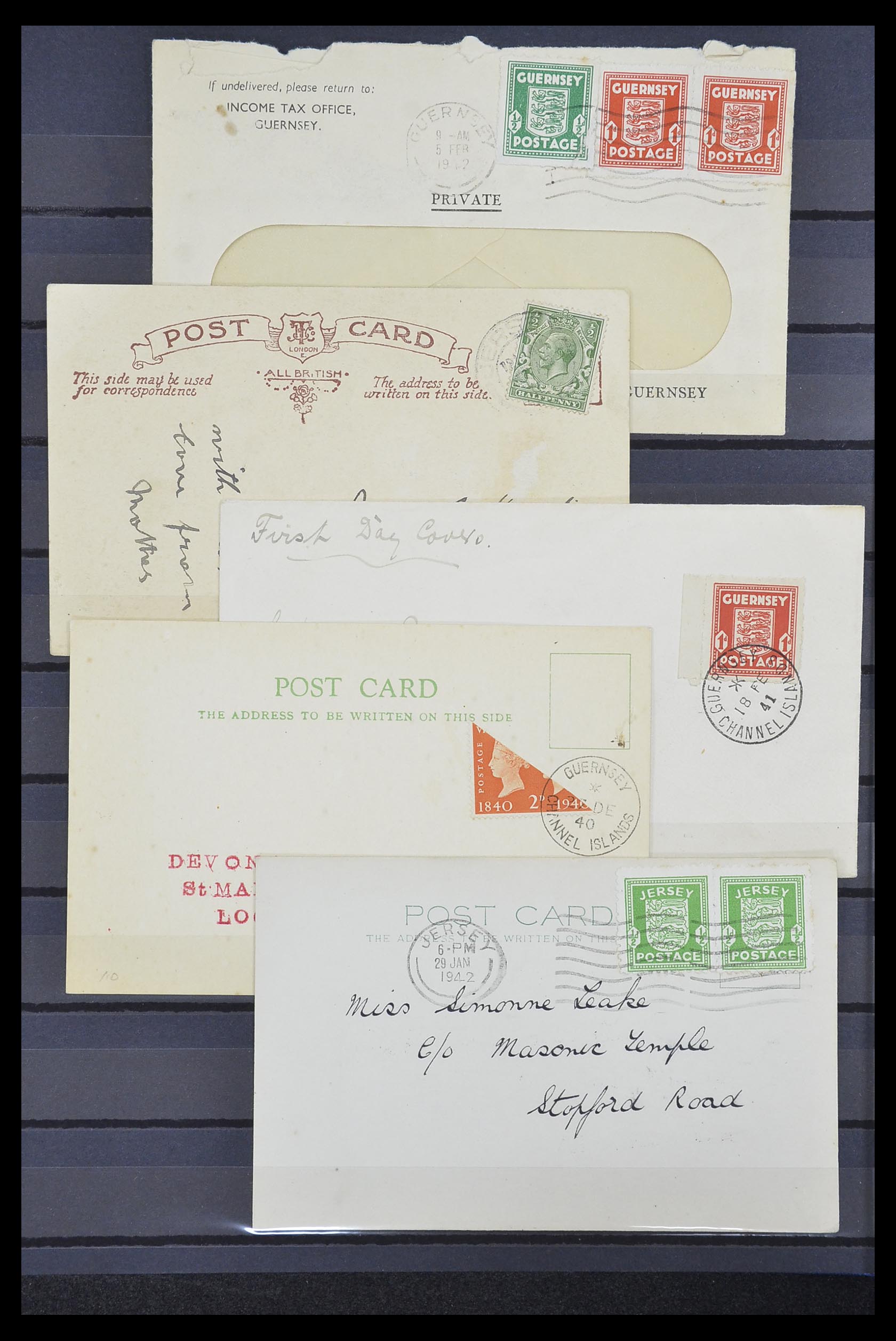 33730 014 - Postzegelverzameling 33730 Kanaaleilanden 1852(!)-1945(!).