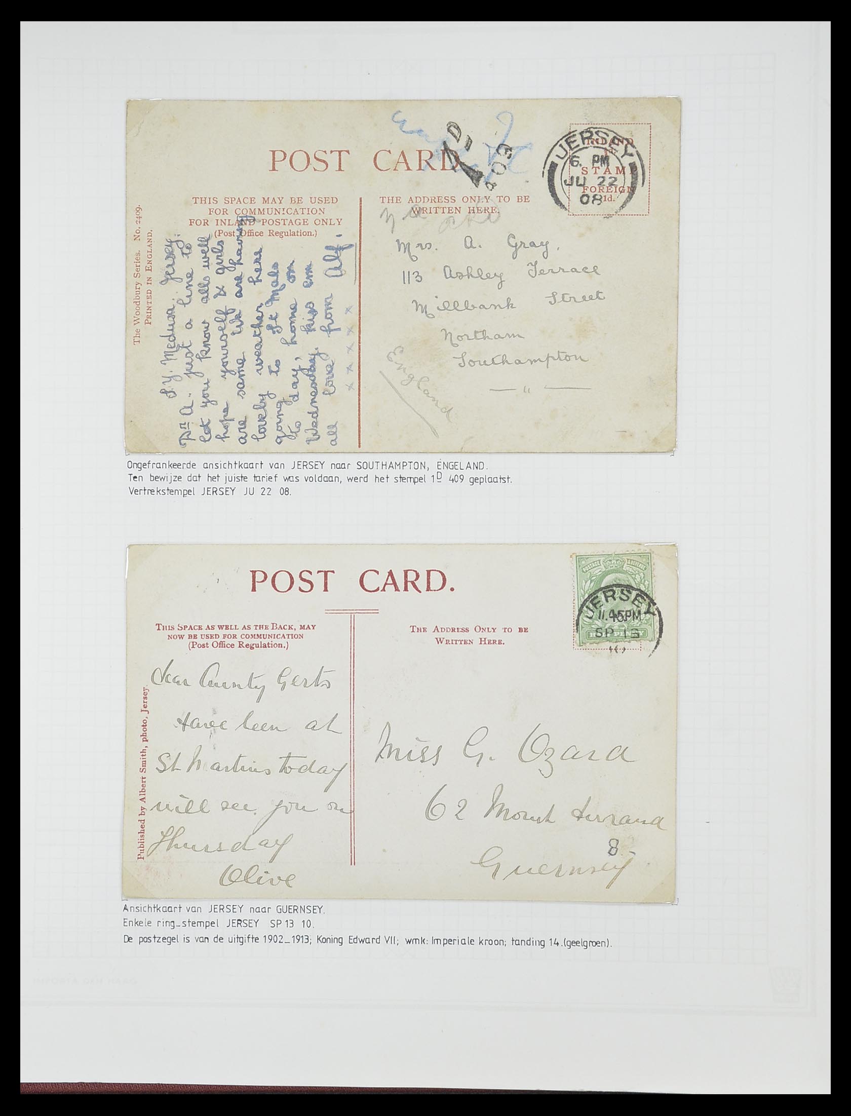 33730 025 - Postzegelverzameling 33730 Kanaaleilanden 1852(!)-1945(!).