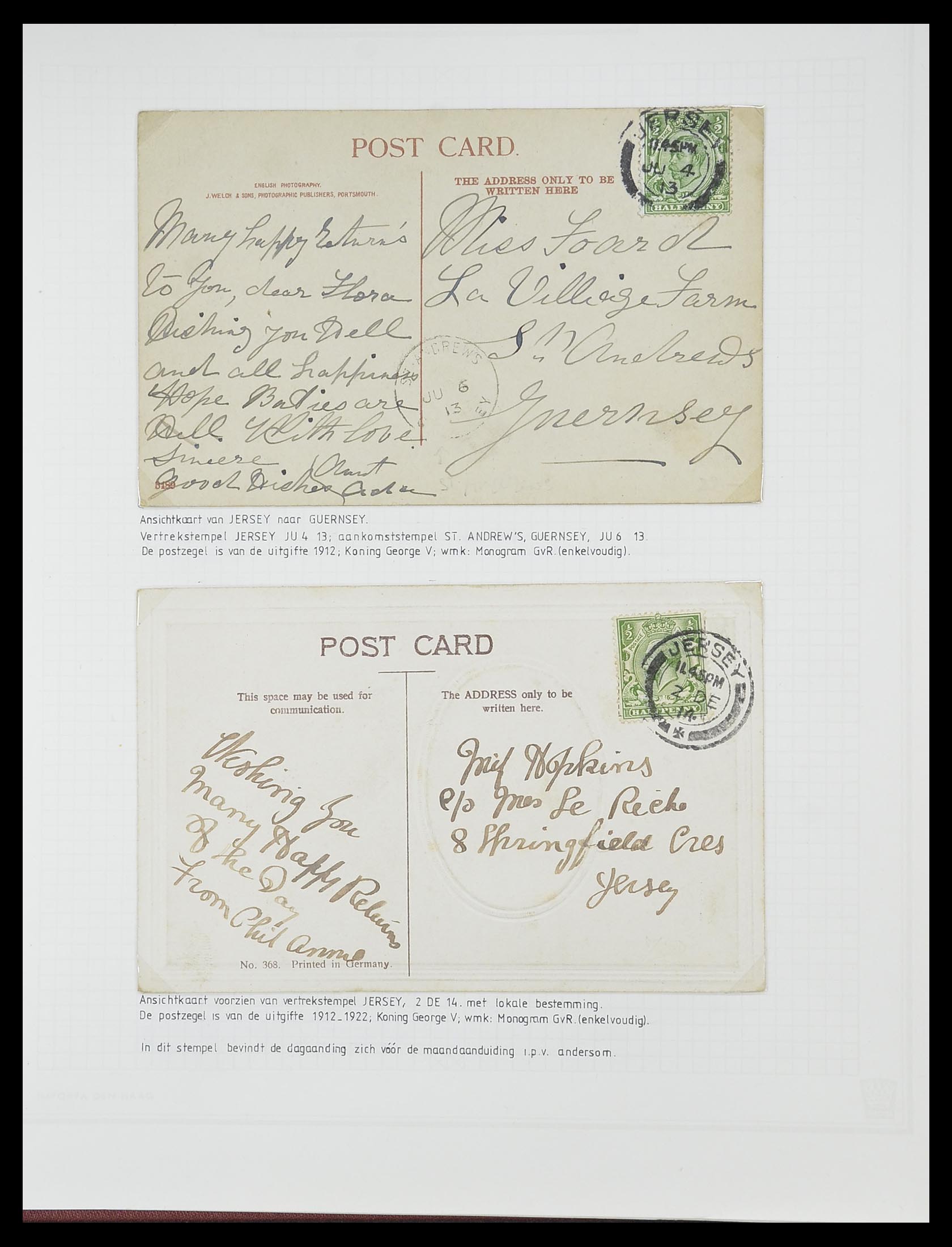 33730 026 - Postzegelverzameling 33730 Kanaaleilanden 1852(!)-1945(!).
