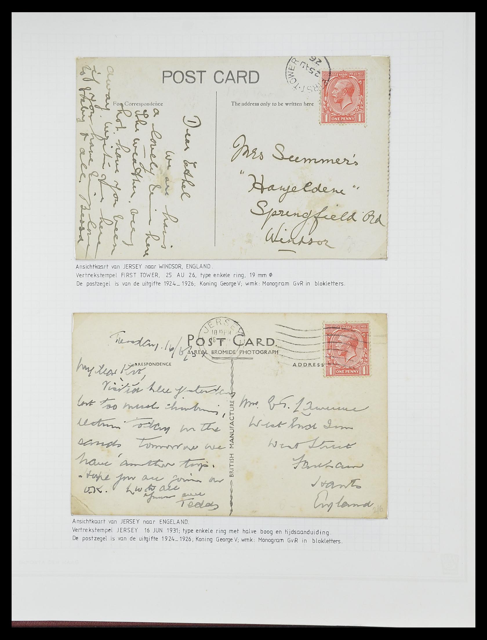 33730 027 - Stamp collection 33730 Channel Islands 1852(!)-1945(!).