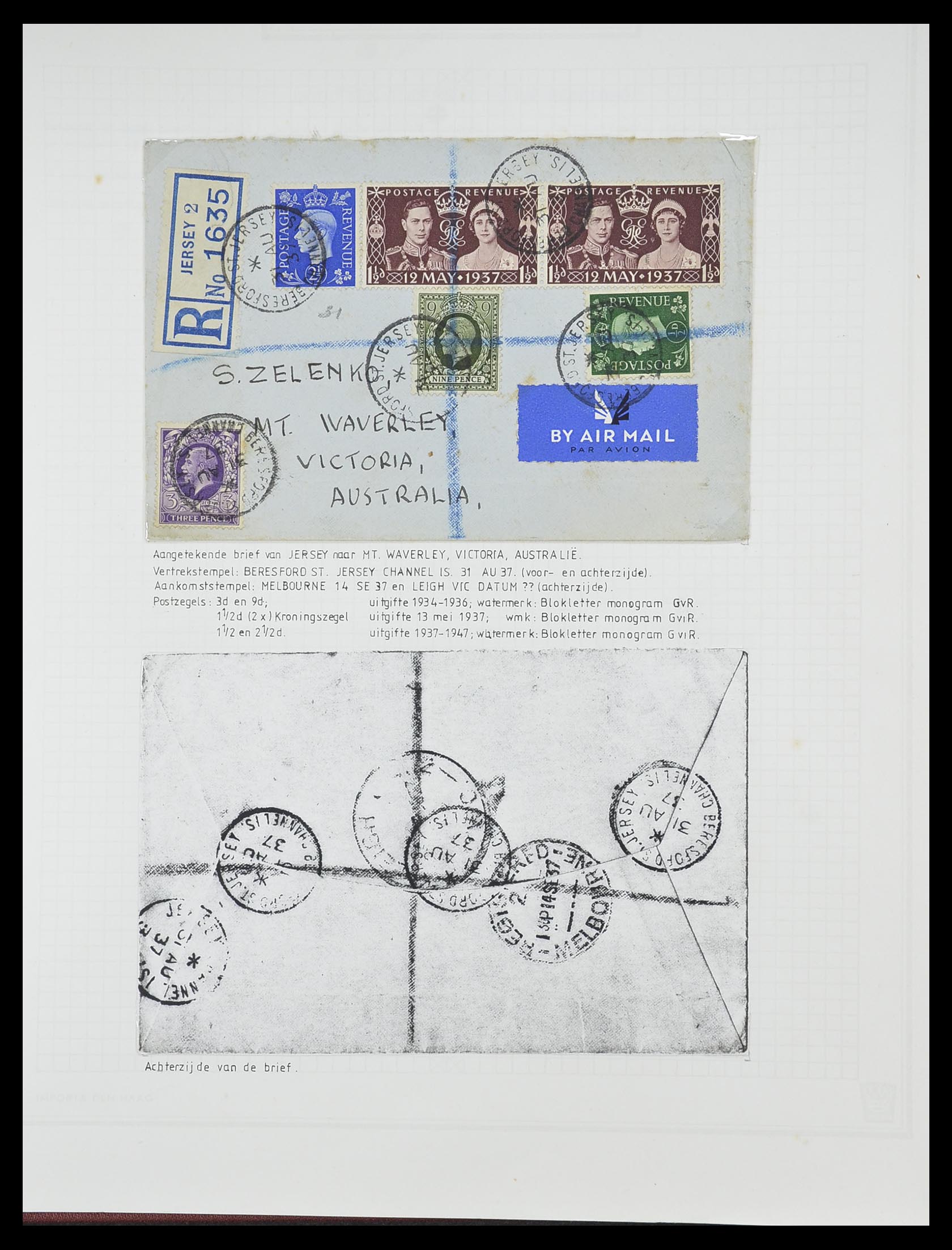 33730 028 - Stamp collection 33730 Channel Islands 1852(!)-1945(!).