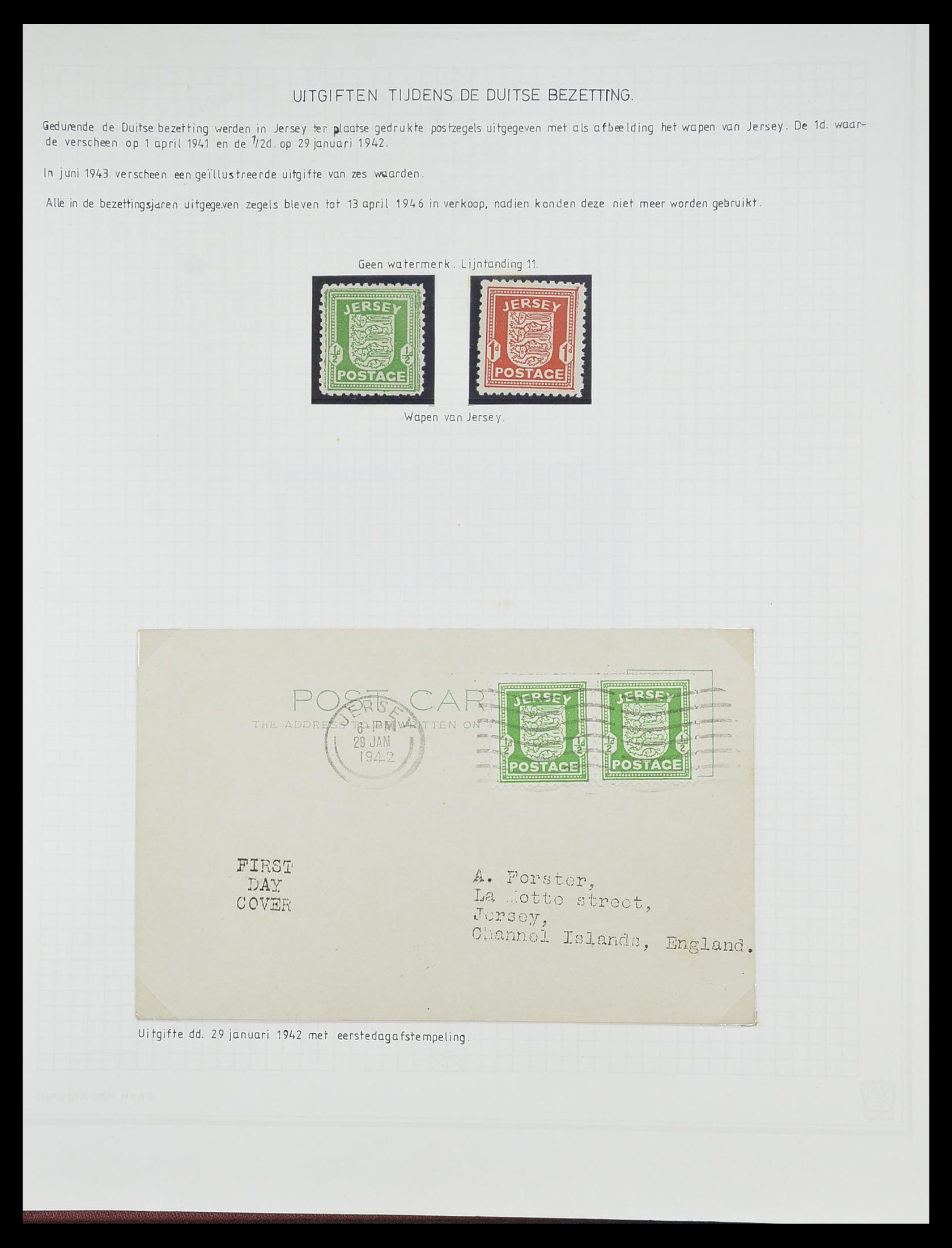 33730 029 - Stamp collection 33730 Channel Islands 1852(!)-1945(!).