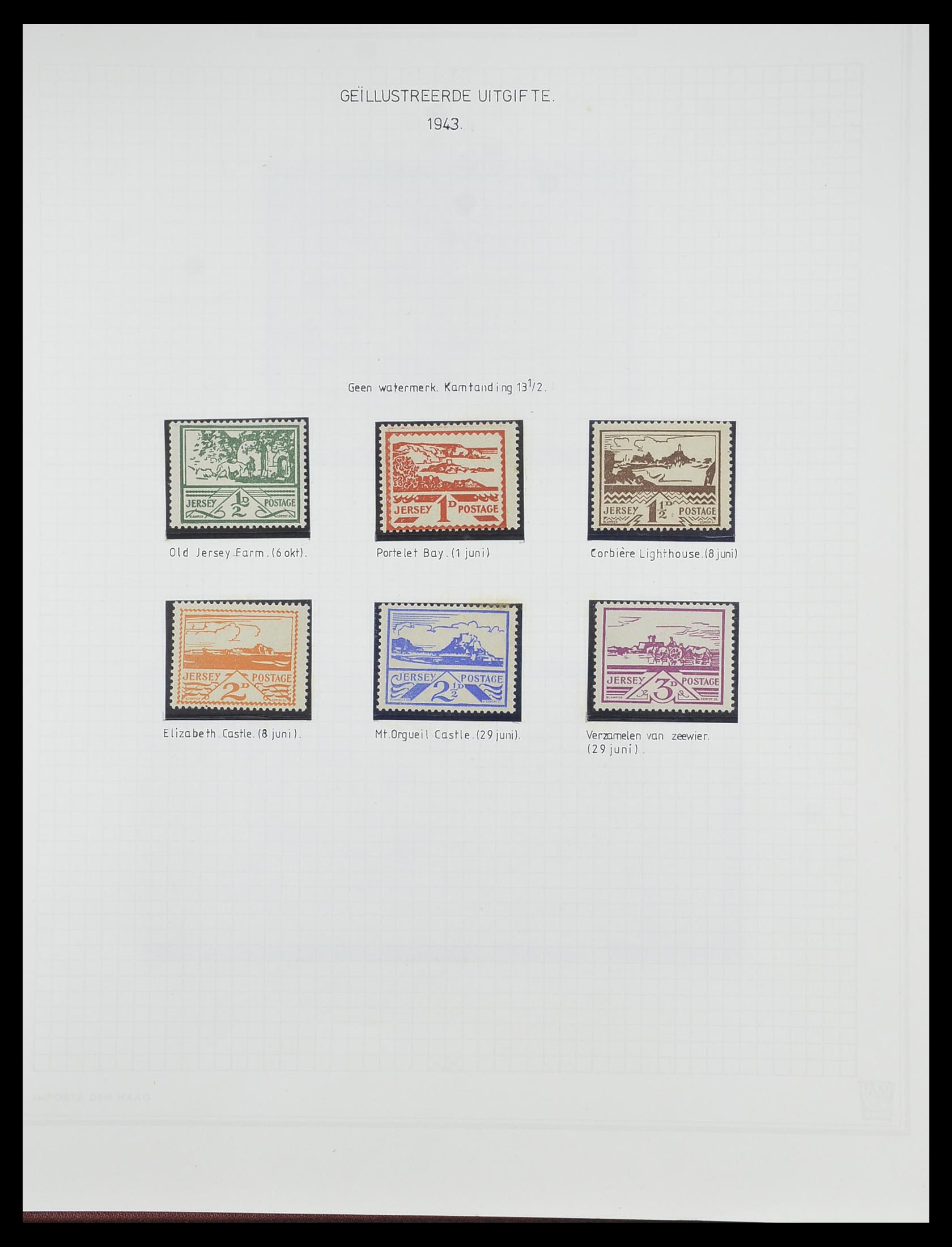 33730 031 - Postzegelverzameling 33730 Kanaaleilanden 1852(!)-1945(!).